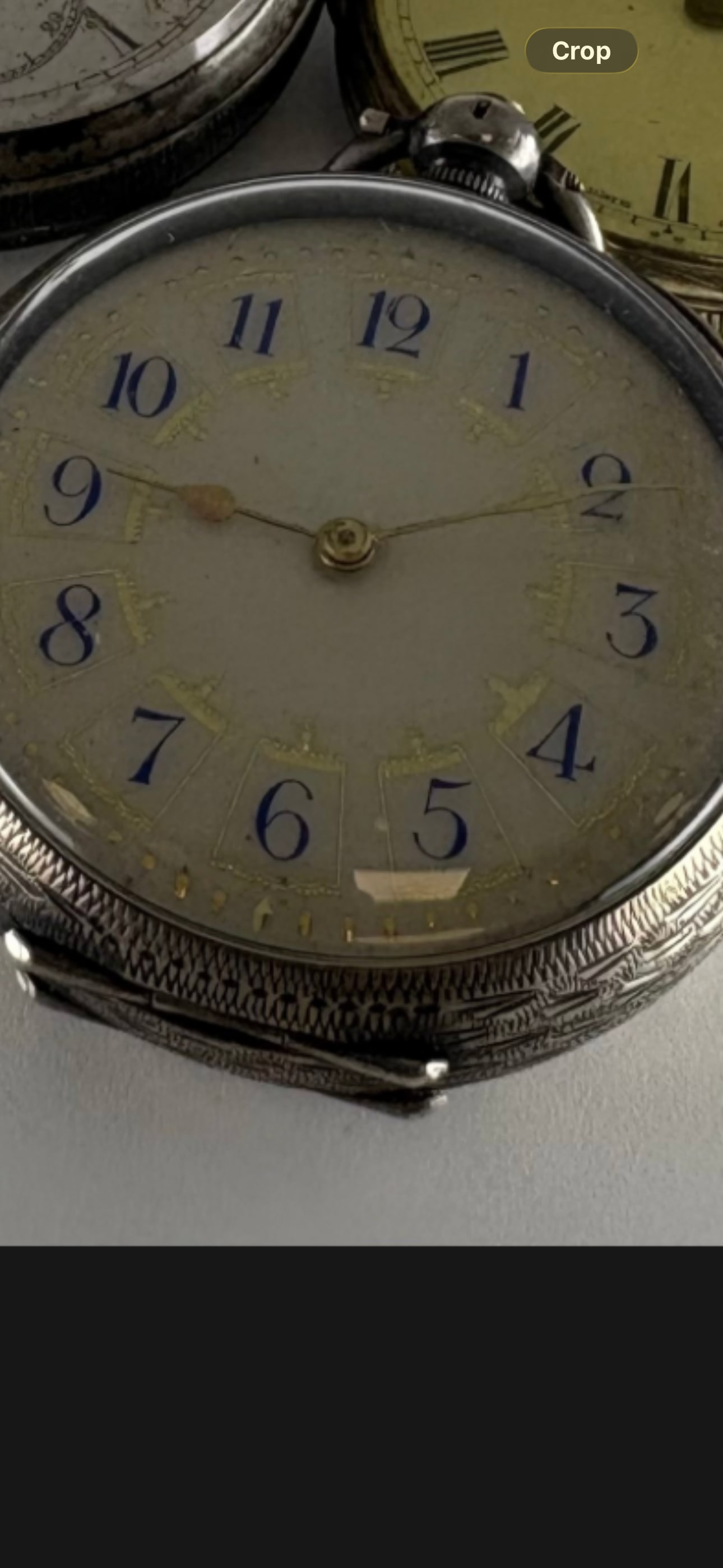 Victorian .925 silver English pocket watch, Roman numerals; 117 watch weight (1 of 9)