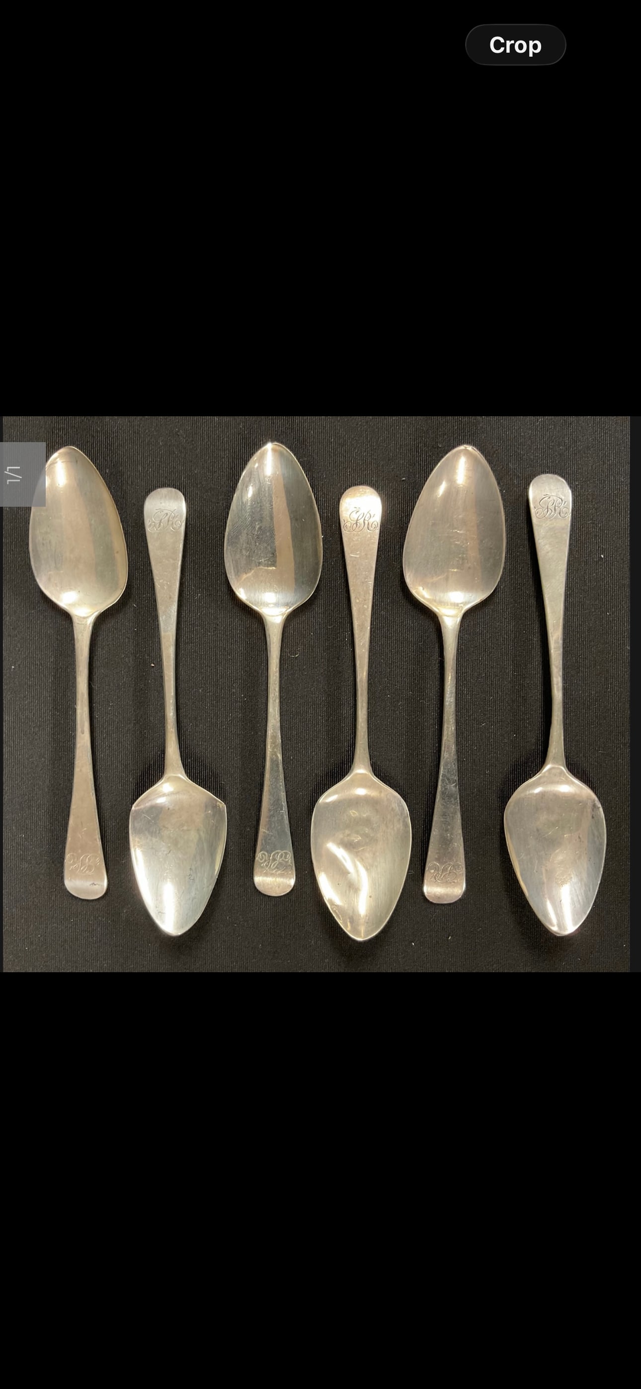 set of six William Bateman I George IV silver teaspoons (65grams (1 of 7)