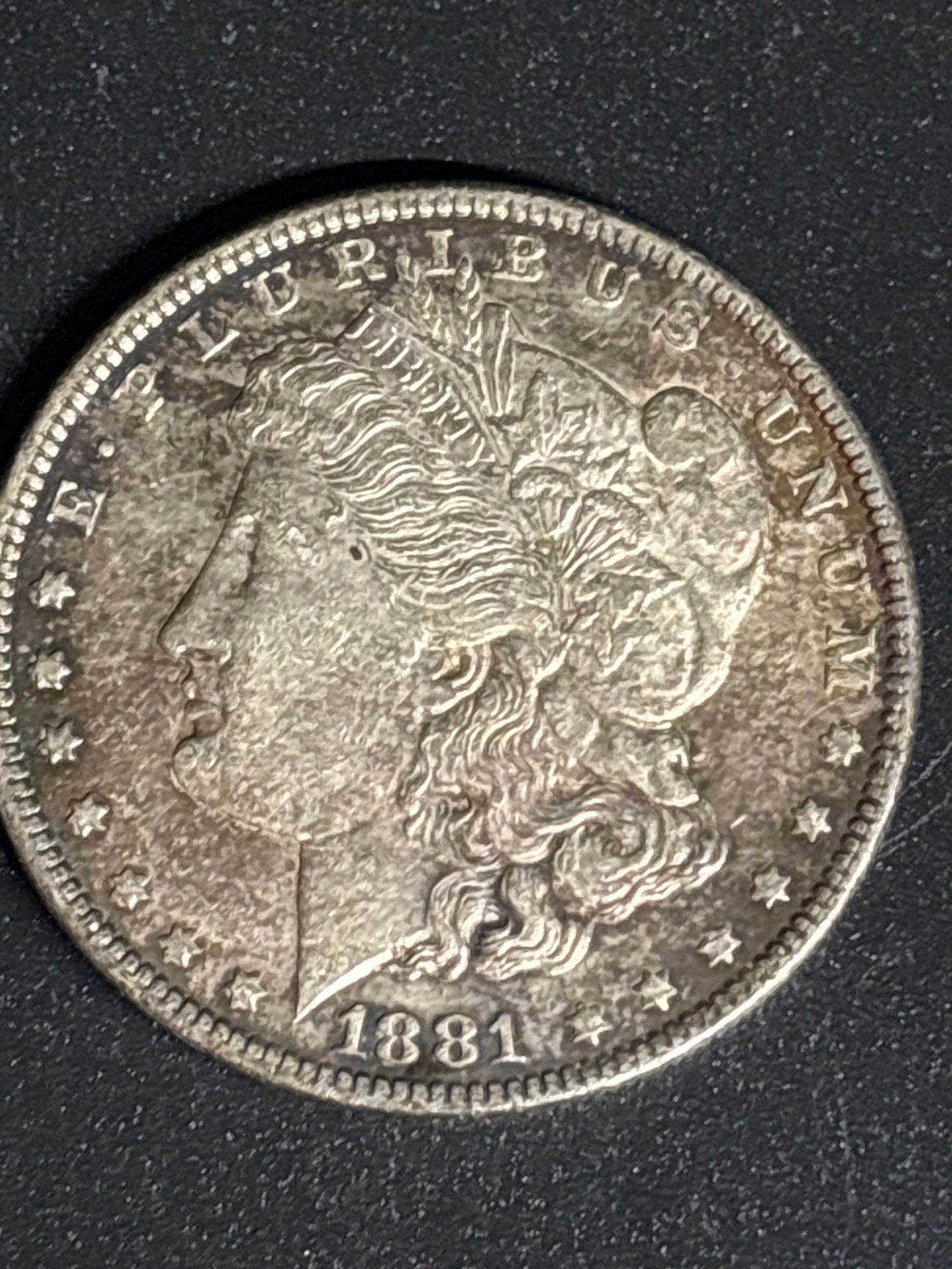 Early 1881 Morgan United States Silver Dollar (1 of 4)