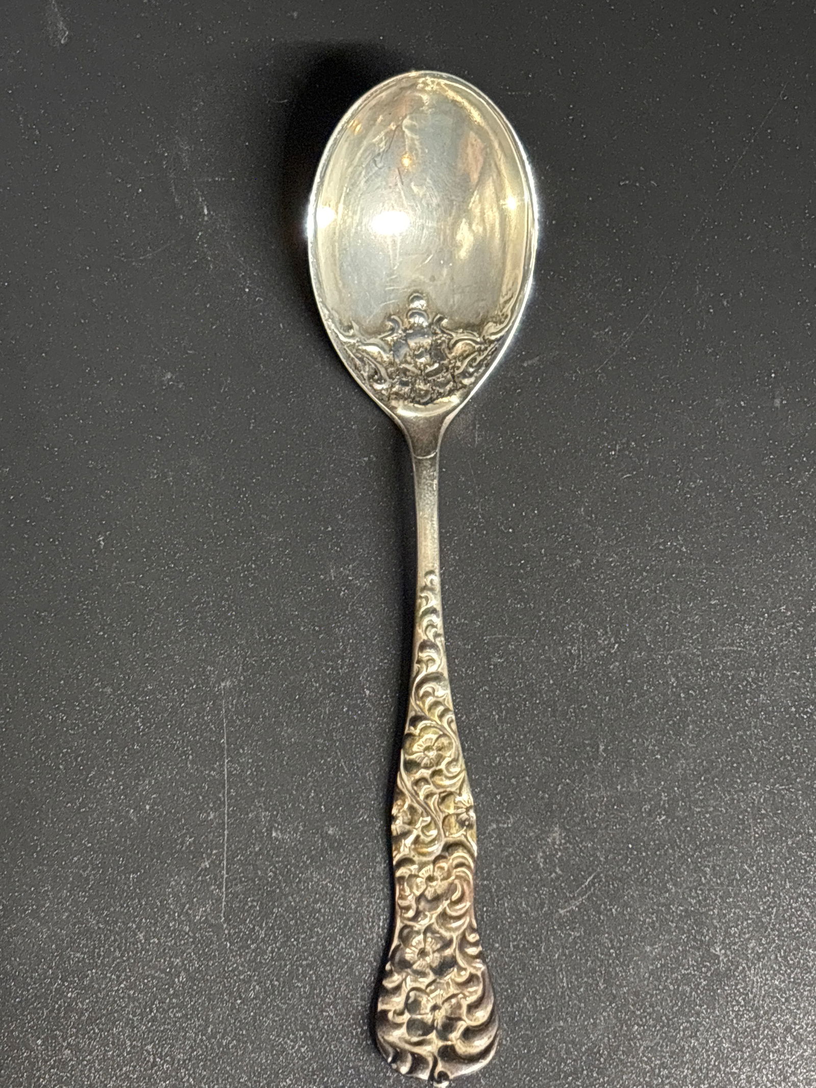 vintage sterling silver 6 inch spoon retailed by J.O. Jaccard & Company ; 32 grams (1 of 7)