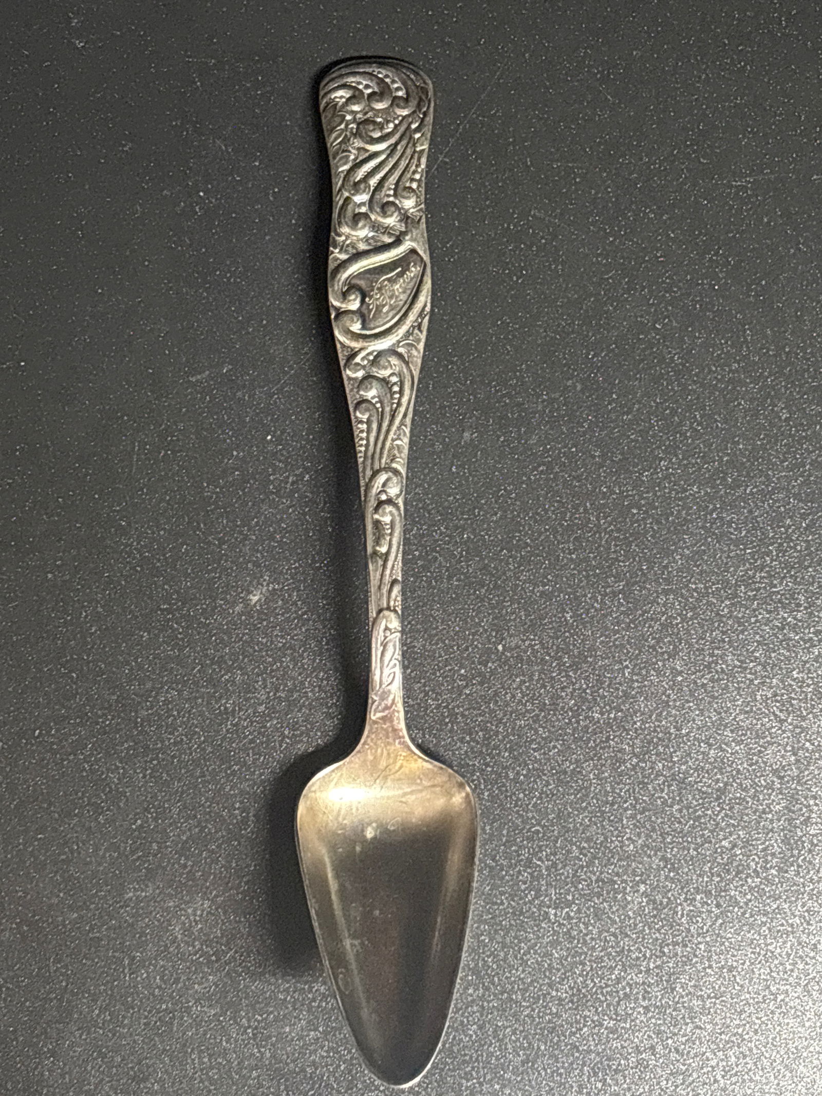Xmas ‘92 Holmes and Edwards sterling silver 5&3/4 inch grapefruit spoon; 29 grams (1 of 8)