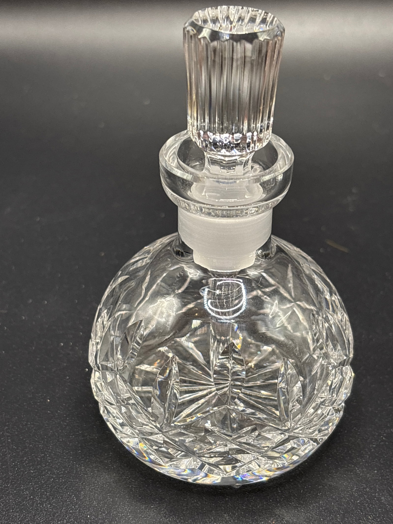 vintage Waterford Irish Crystal 4&3/4 inch perfume bottle and stopper (1 of 6)