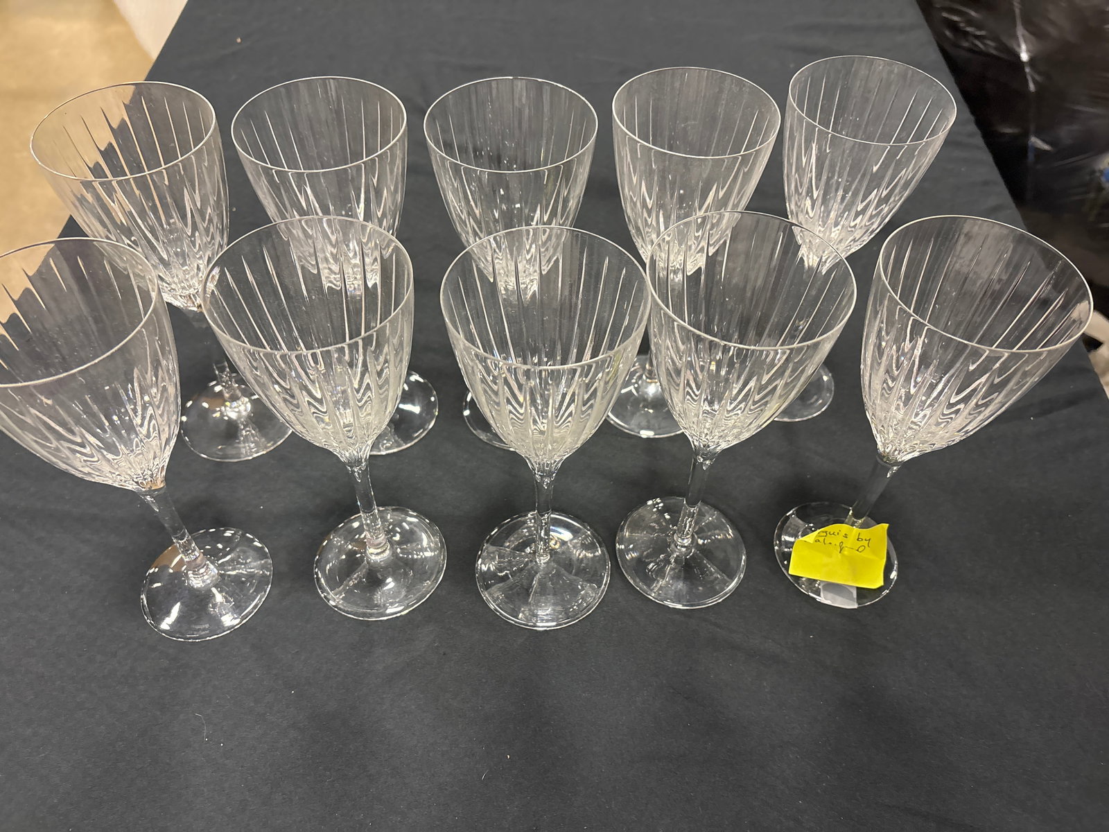 Ten vintage Marquis Waterford Irish crystal 8inch tall stemware (1 of 7)