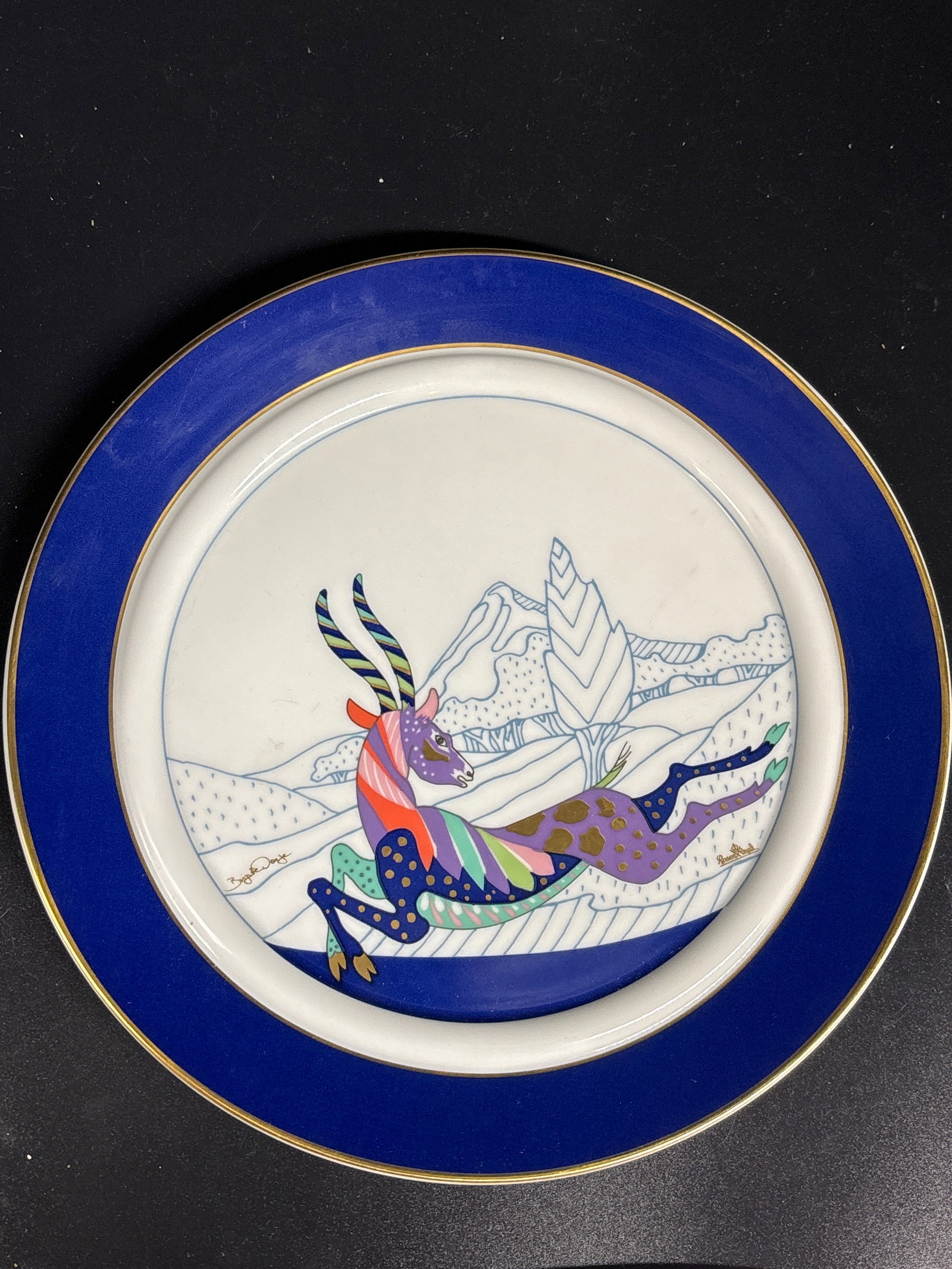 Rosenthal Studio Line from the "Fauna Fantastica" series 8&1/4 inch wall plate (1 of 7)