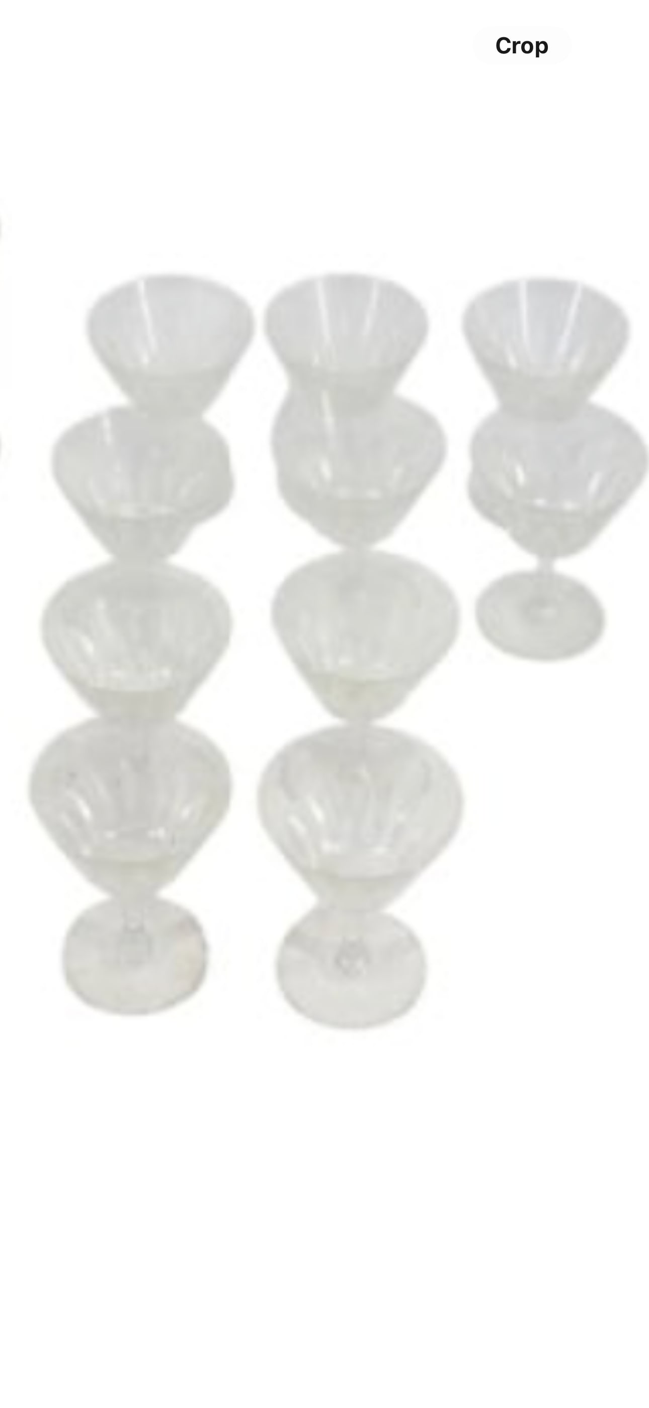ten Baccarat Cote D'Azure Stemware Champagne Coupes, 4-3/4" (1 of 3)