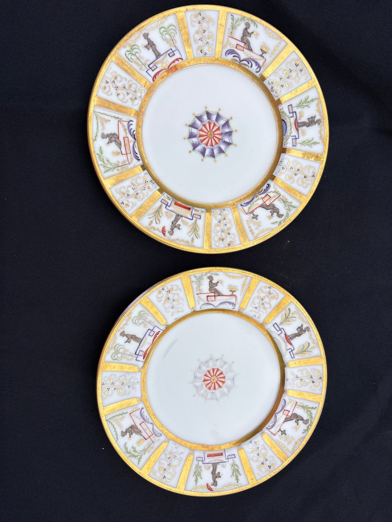 Rare pair 6 inch side plates by Atelier Camille Le Tallec in Paris for Tiffany & Co (1 of 7)
