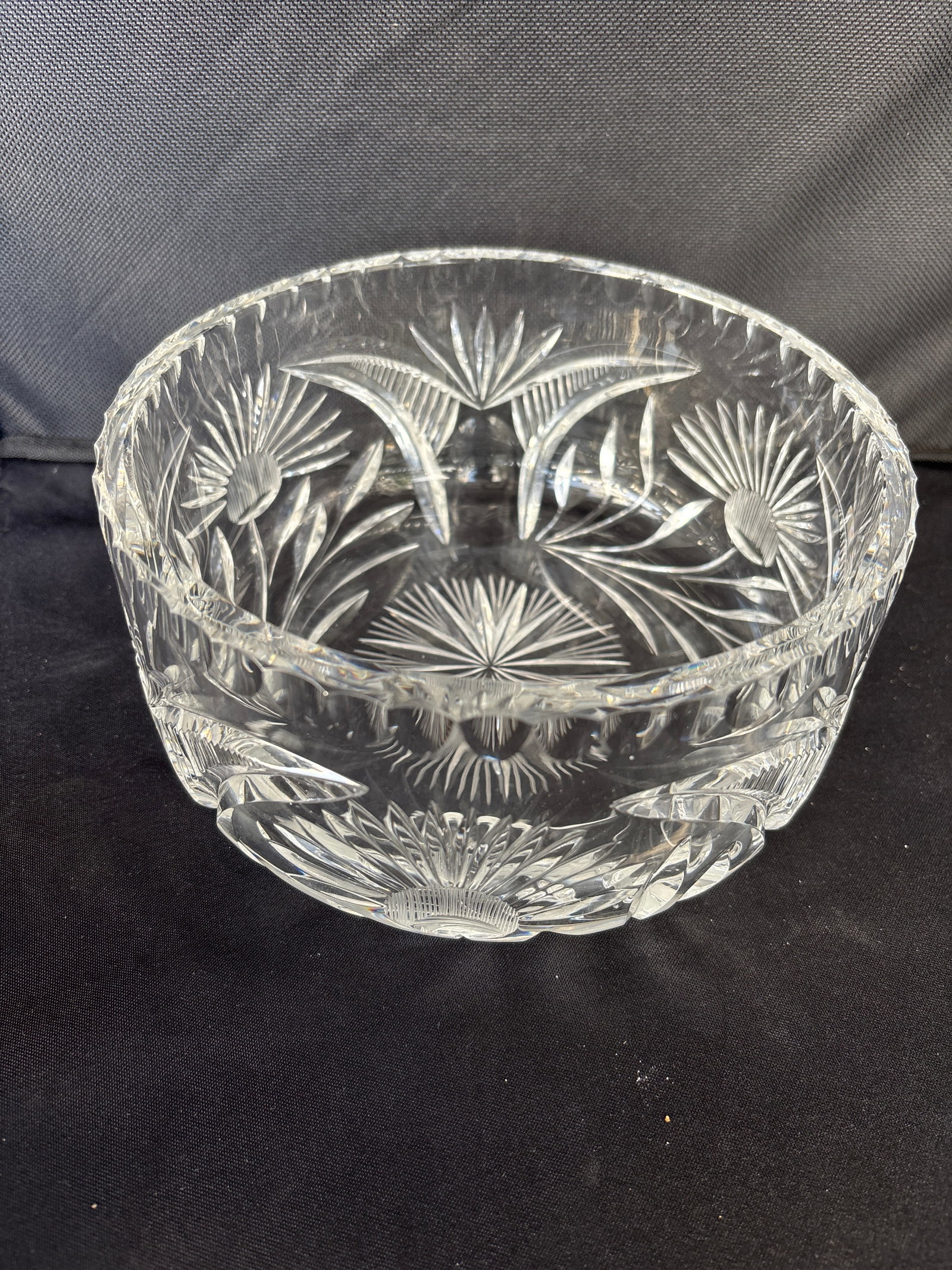 vintage collectible Saratoga Clear Round Bowl by Lenox3&1/2 by 7 inch center bowl (1 of 6)