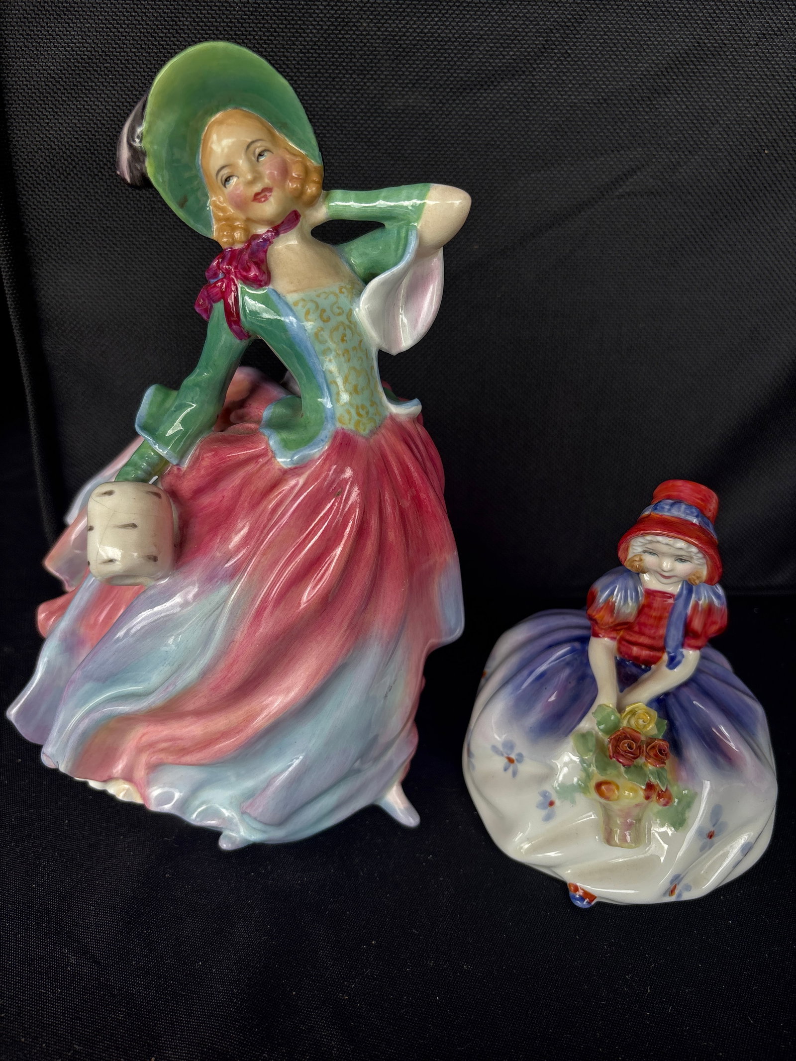 Royal Doulton 8 inch ‘Autumn Breeze’ HN1911 & 4.25 inch Monica HN 1467 (1 of 6)