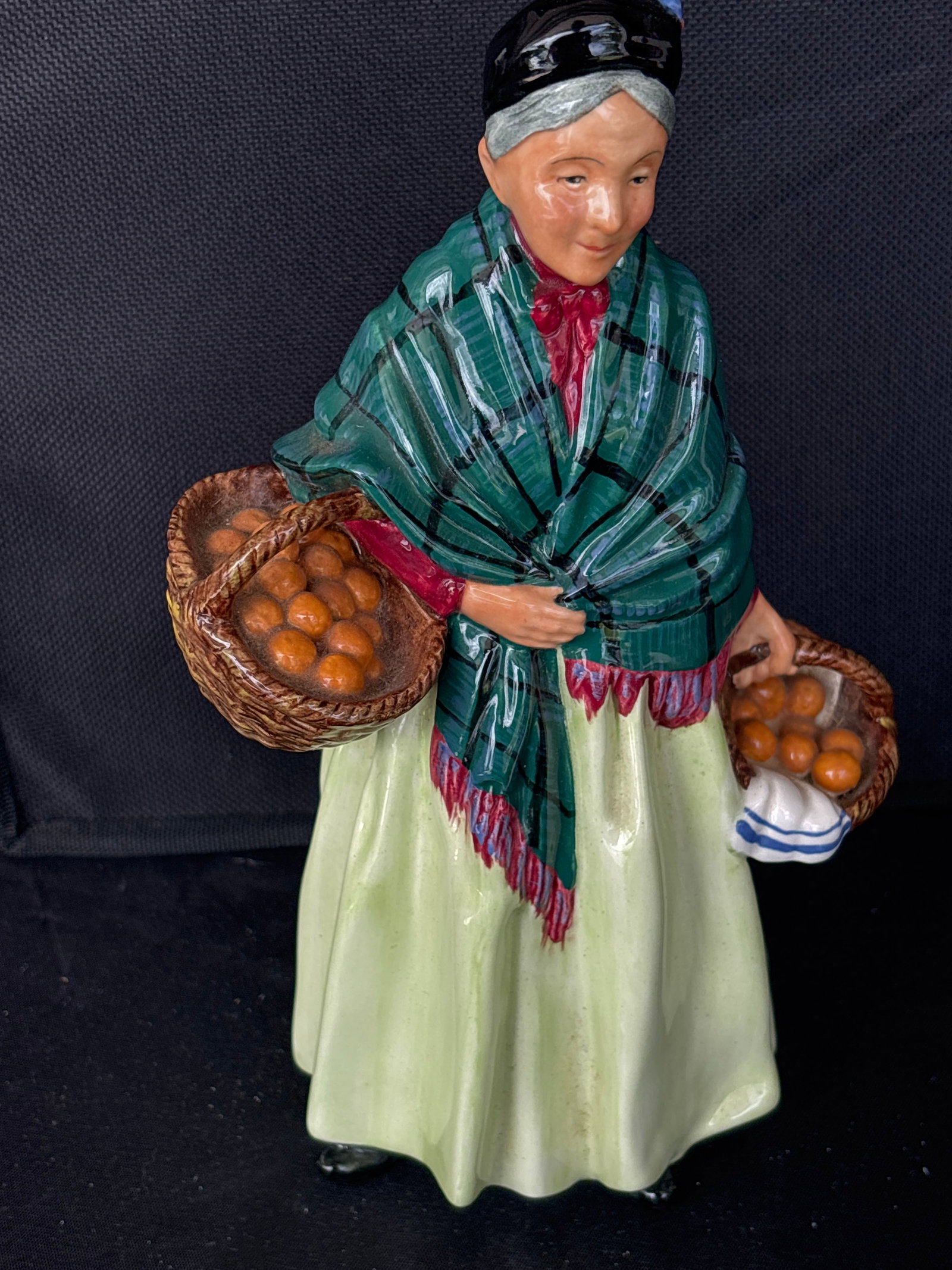 Royal Doulton 8 &1/2 inch ‘The Orange Lady’ HN1953 (1 of 5)