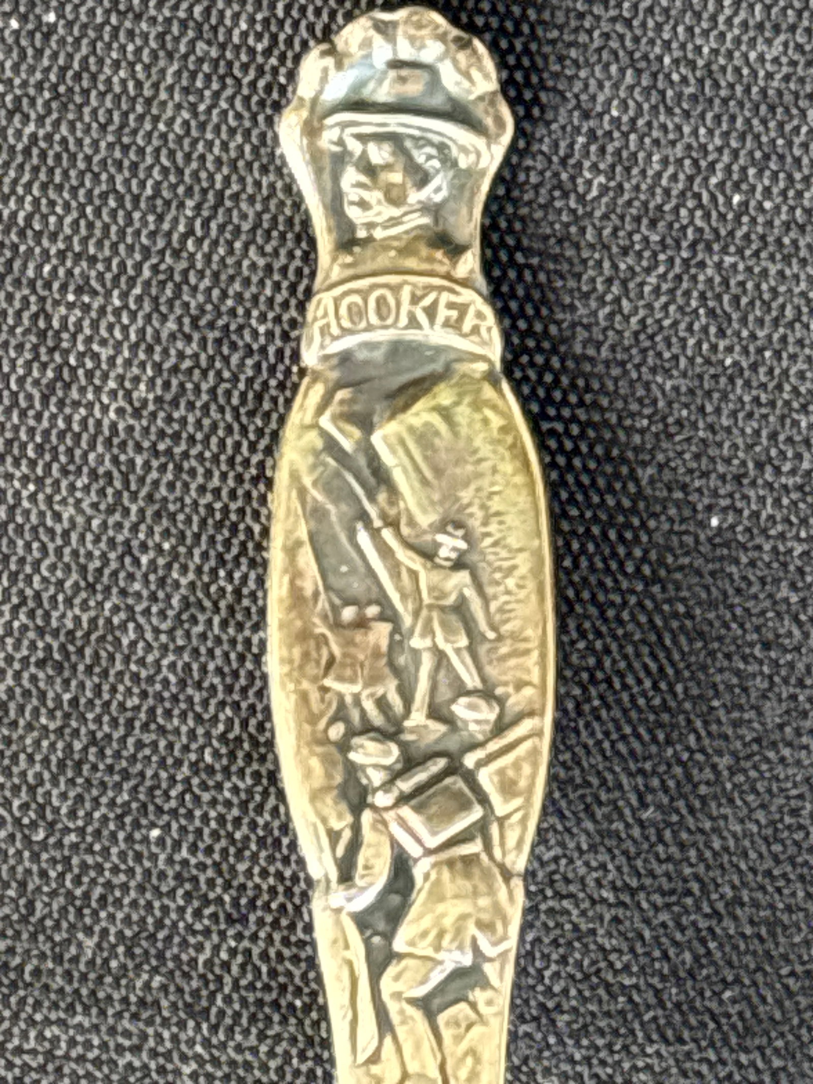small rare sterling silver ‘Hooker Battle Above the Clouds’ souvenir spoon (1 of 6)