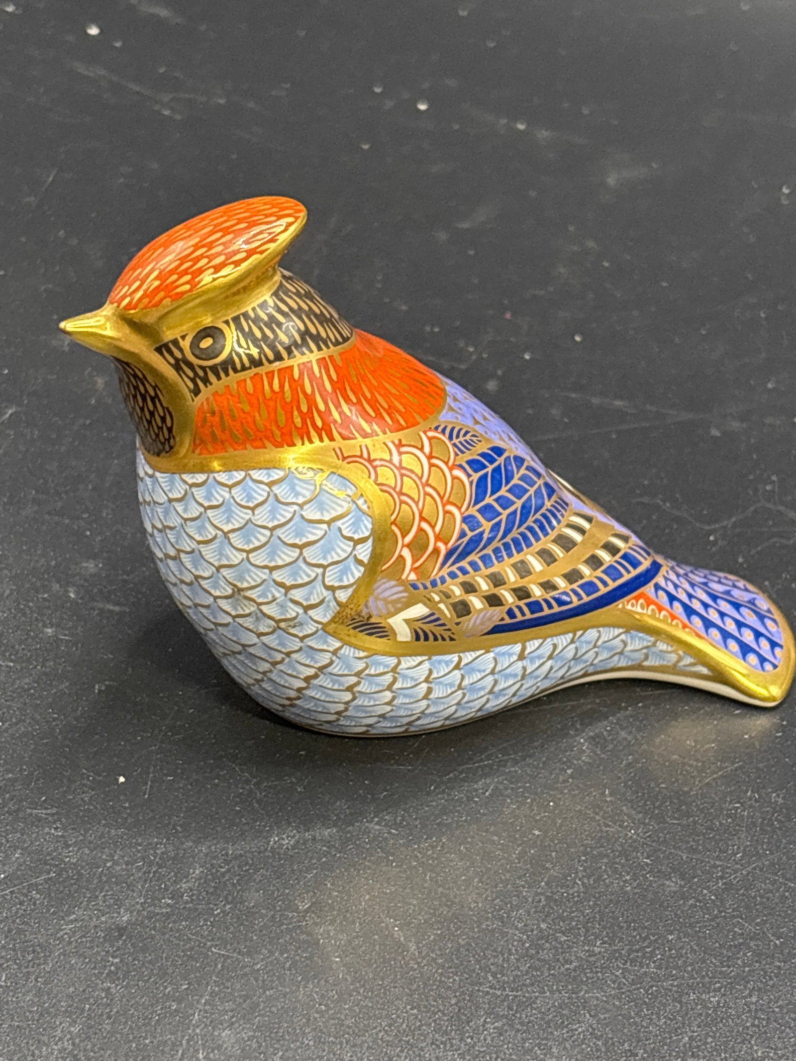 Royal Crown Derby Waxwing bird 4 inches Paperweight (1 of 7)