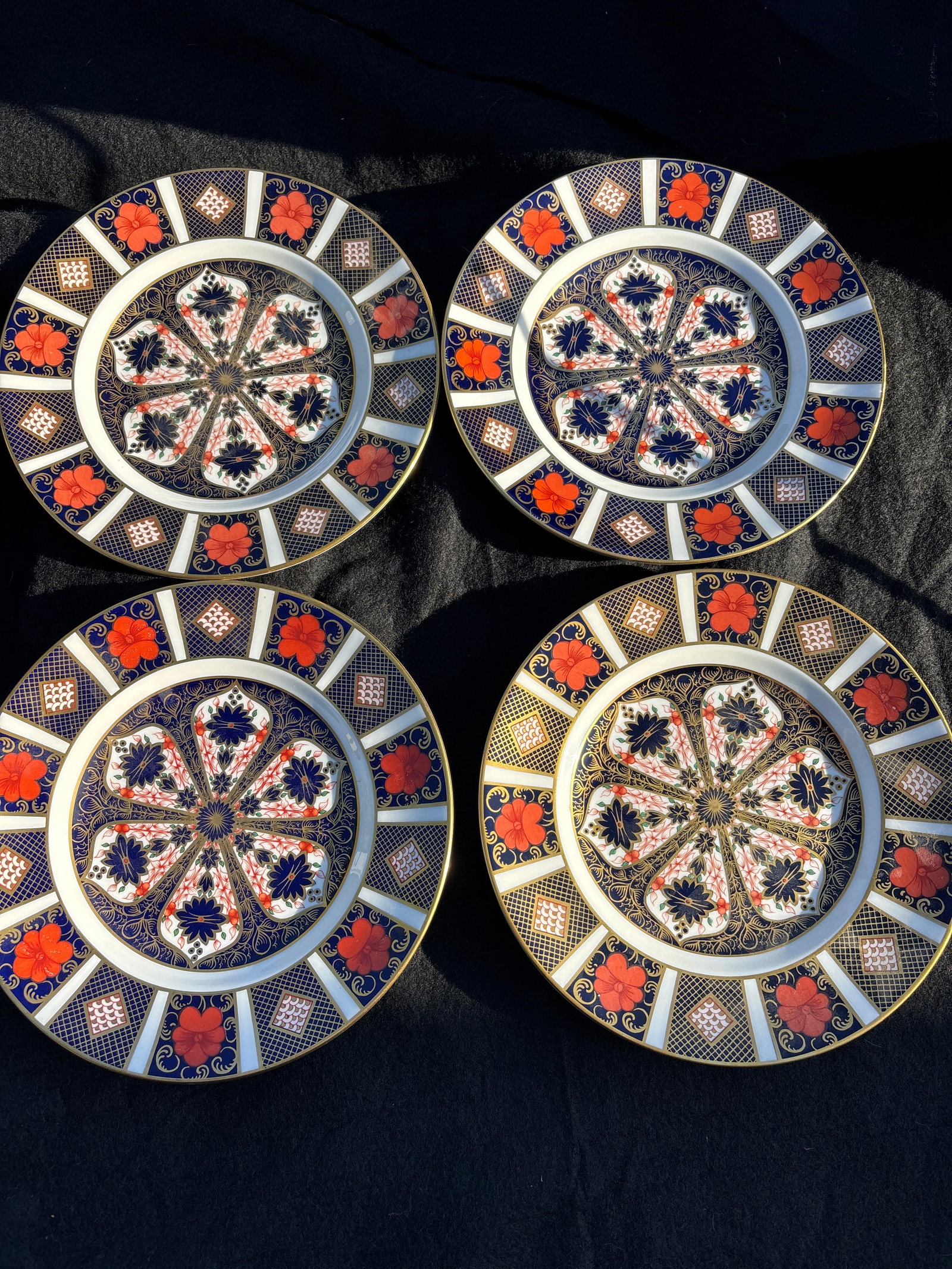 Second Quality, Four Royal Crown Derby "Old Imari" pattern plates (1 of 6)