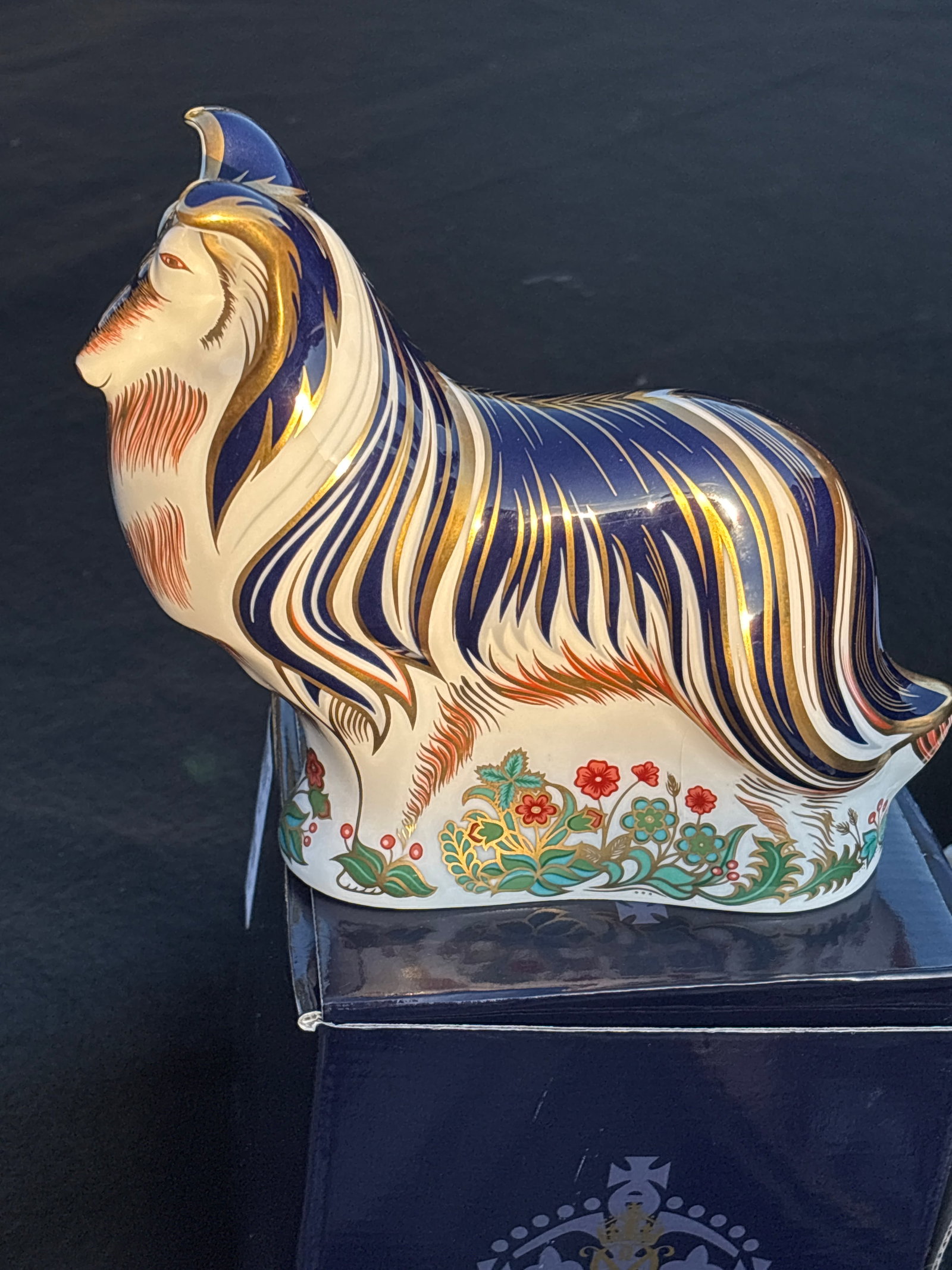 5.75 inch Royal Crown Derby Rough Collie paperweight (1 of 8)
