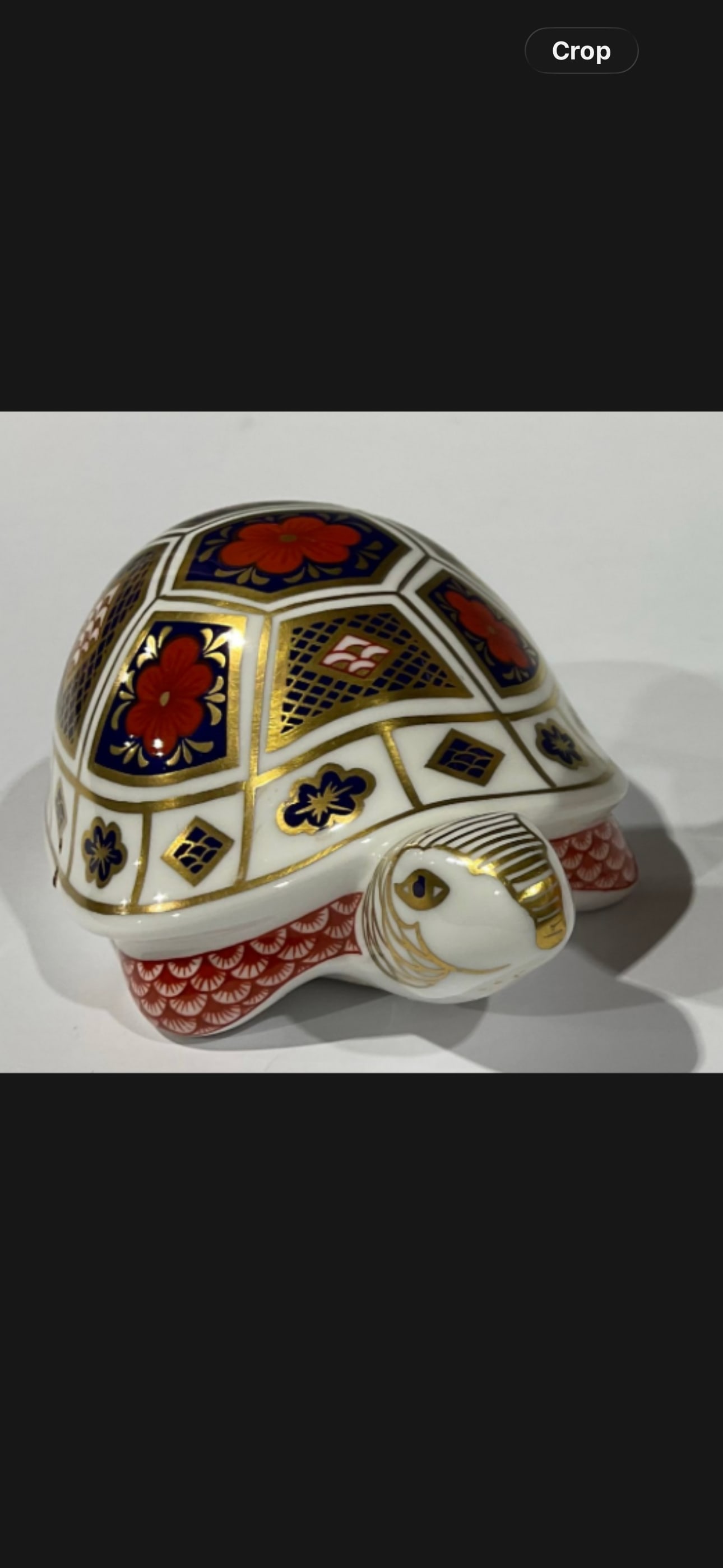 Imari Tortoise/turtle Royal Crown Derby bone china 4 inch paperweight (1 of 5)