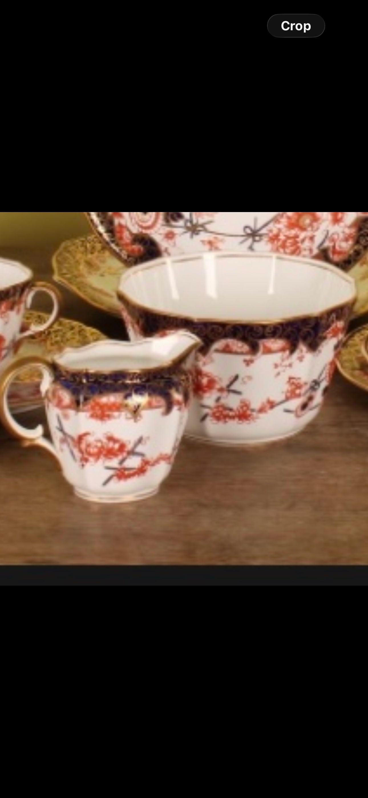 Royal Crown Derby 2649 pattern Imari sugar bowl and milk jug (1 of 1)