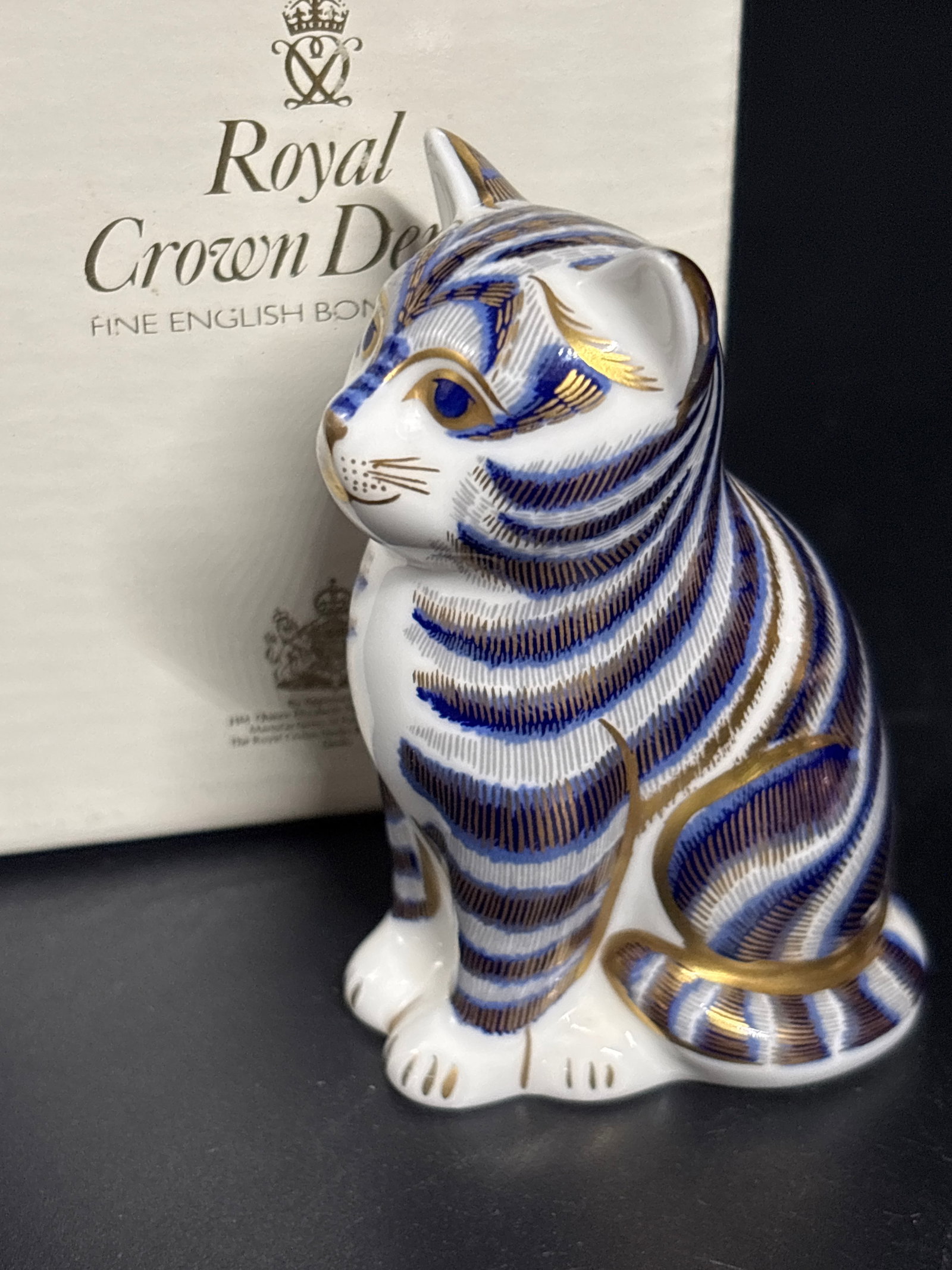 Royal Crown Derby ‘Grey Kitten’ bone china paperweight (1 of 7)