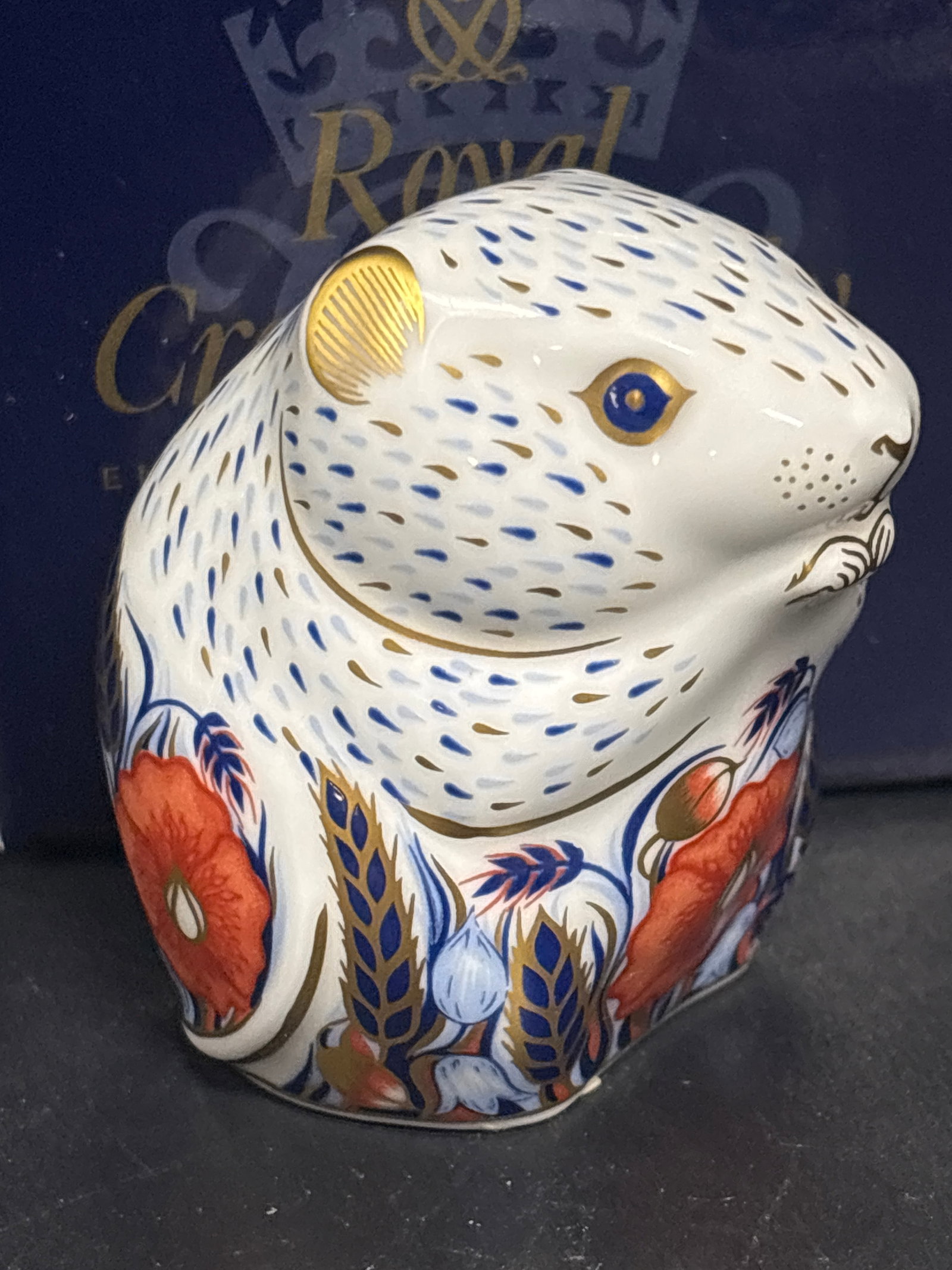 1996 Exclusive Collectors Guild ‘Poppy Mouse’ Royal Crown Derby bone china paperweight (1 of 7)