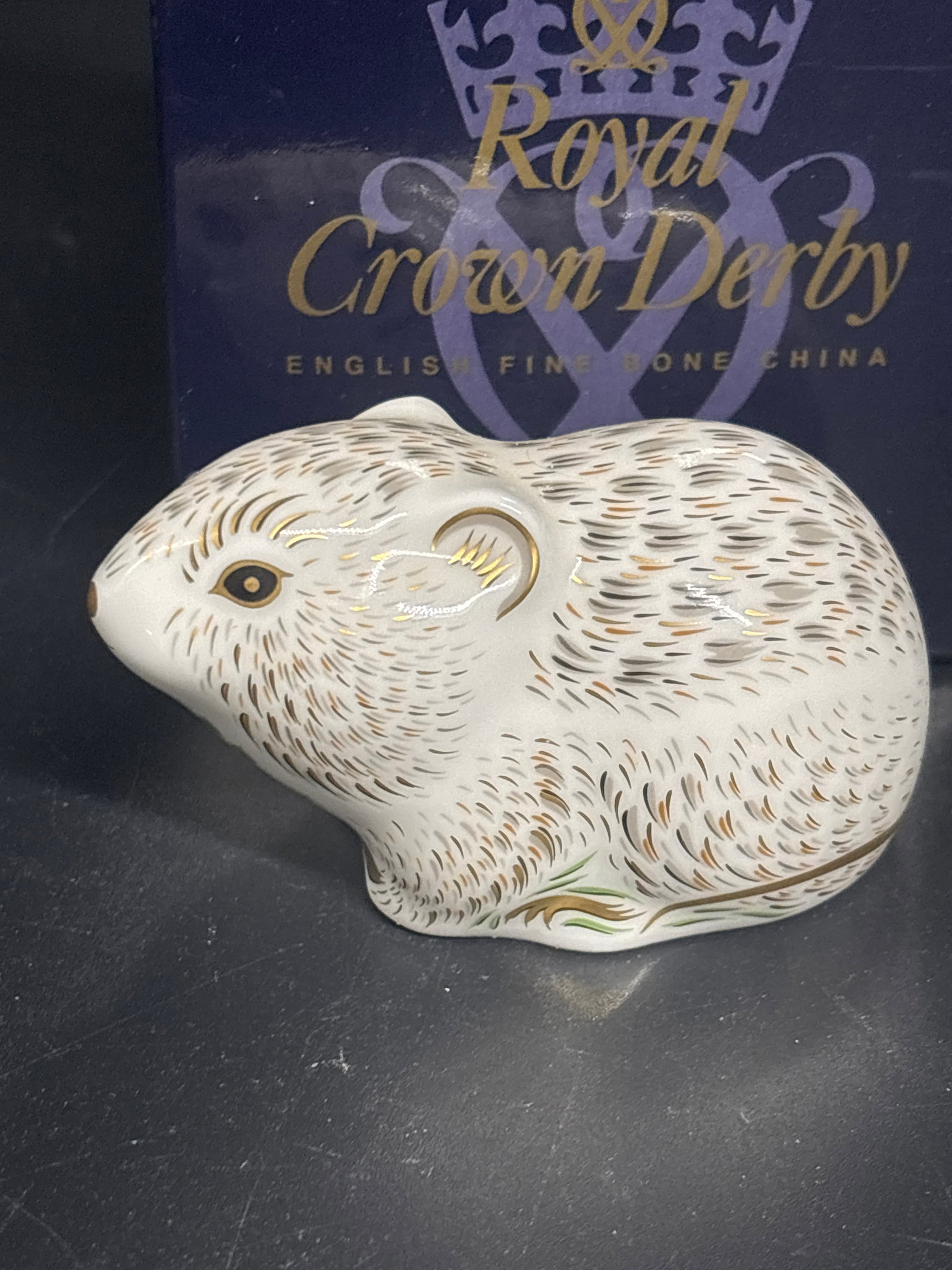 Exclusive Collectors Guild ‘RiverBank Vole’ Royal Crown Derby bone china paperweight (1 of 6)