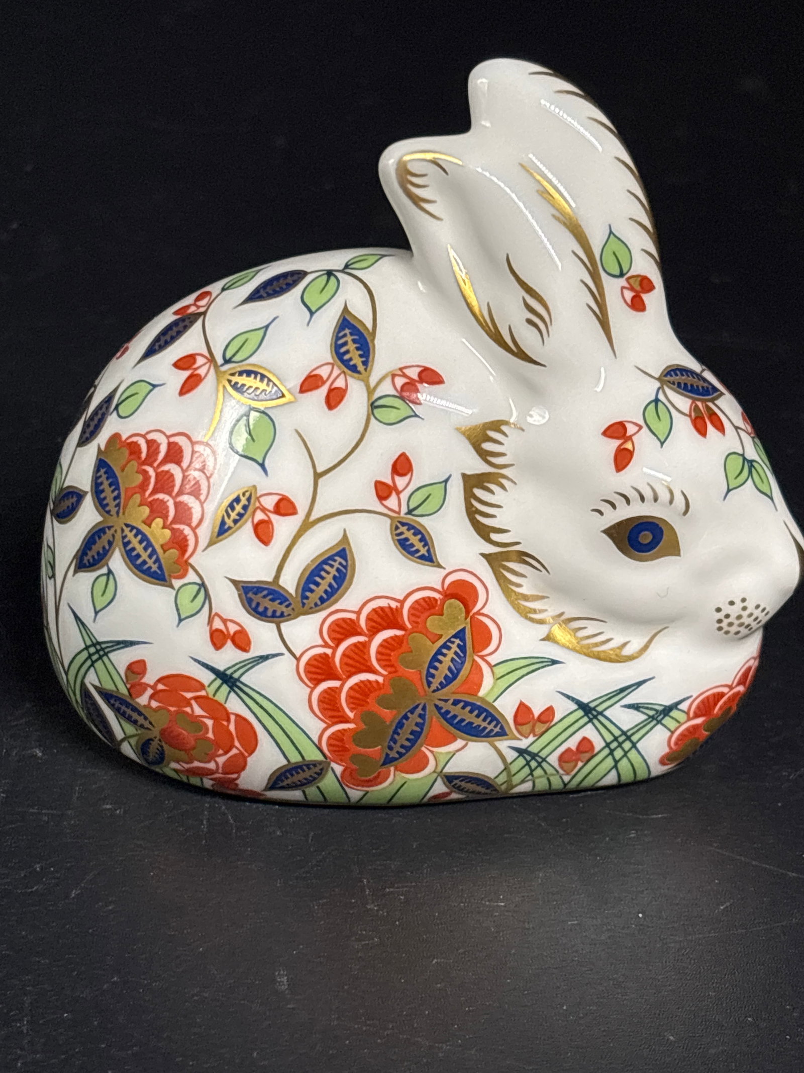 1998 ‘Meadow Rabbit’ Collectors Guild Royal Crown Derby fine bone china 3 inch paperweight (1 of 5)