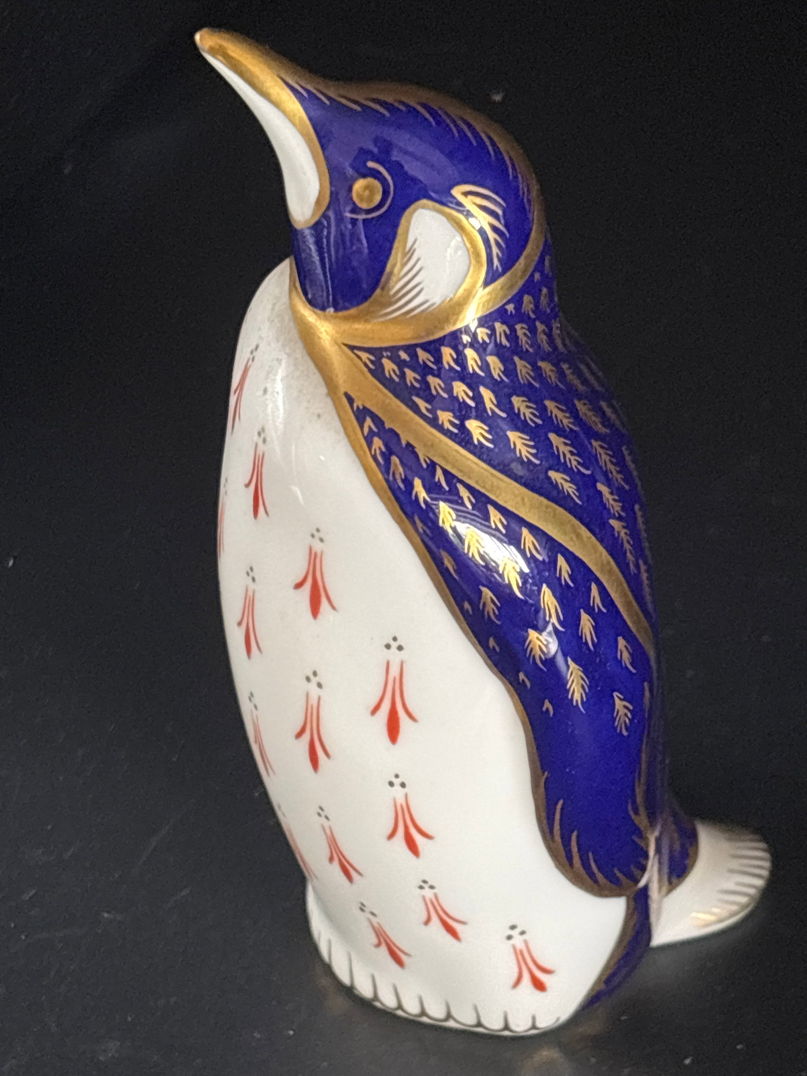 Imari Penguin form Royal Crown Derby fine bone china 5 inch paperweight (1 of 6)