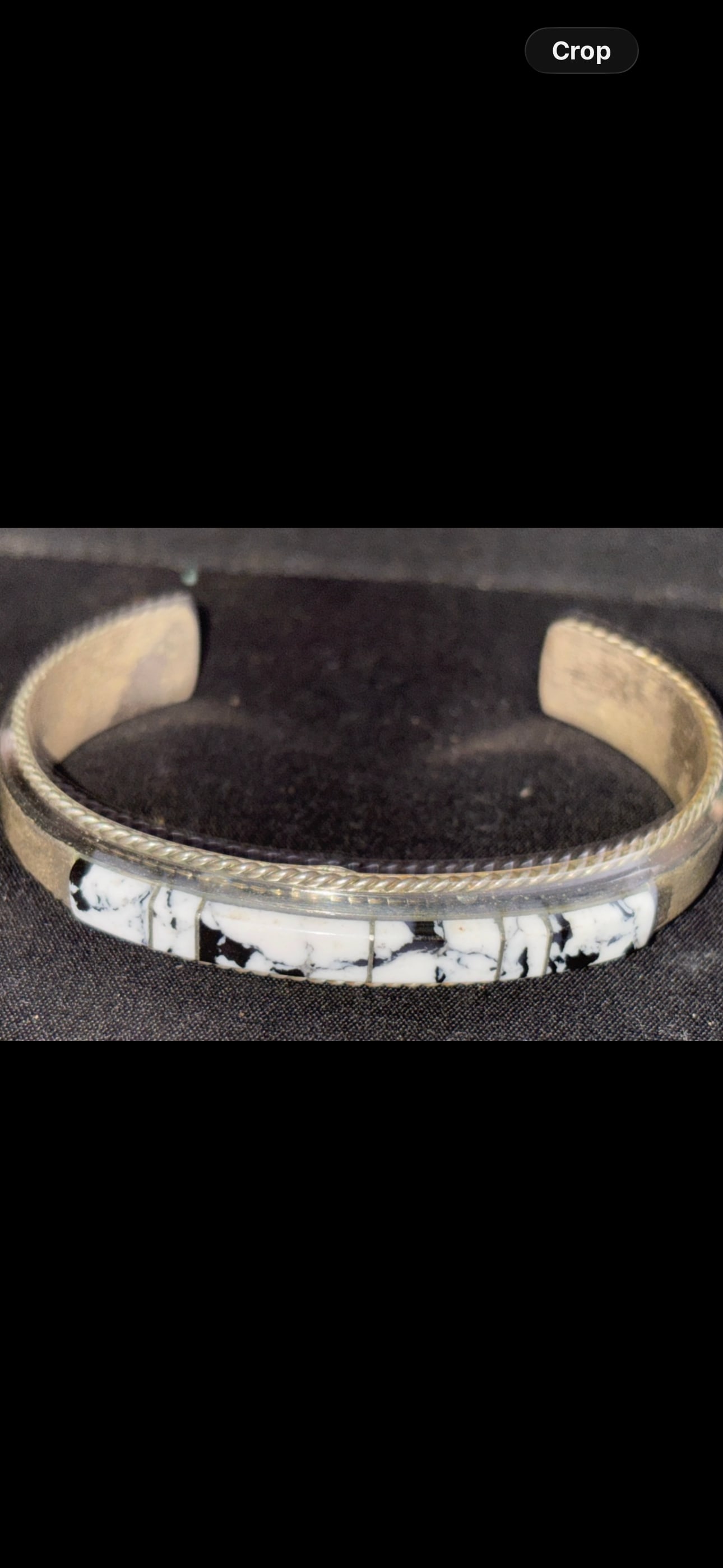 sterling Francis Yazzie Navajo white buffalo sterling silver cuff bracelet; 22 grams: Francis Yazzie Navajo white buffalo sterling silver cuff bracelet; 22 grams. Interior circumference 5&1/2 inches.
