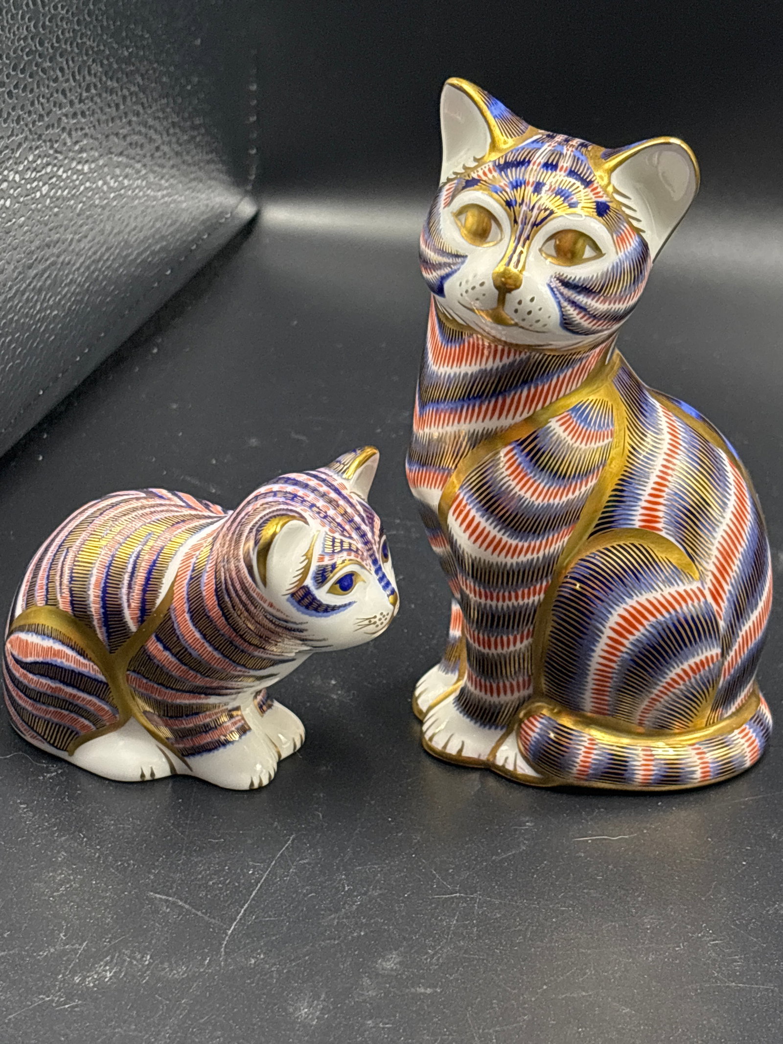 Two Royal Crown Derby English fine bone china Imari paperweights. (1 of 8)