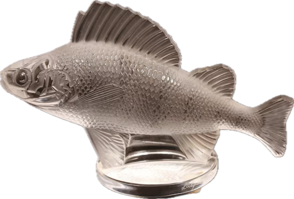 Lalique France crystal Perch fish figurine (1 of 5)
