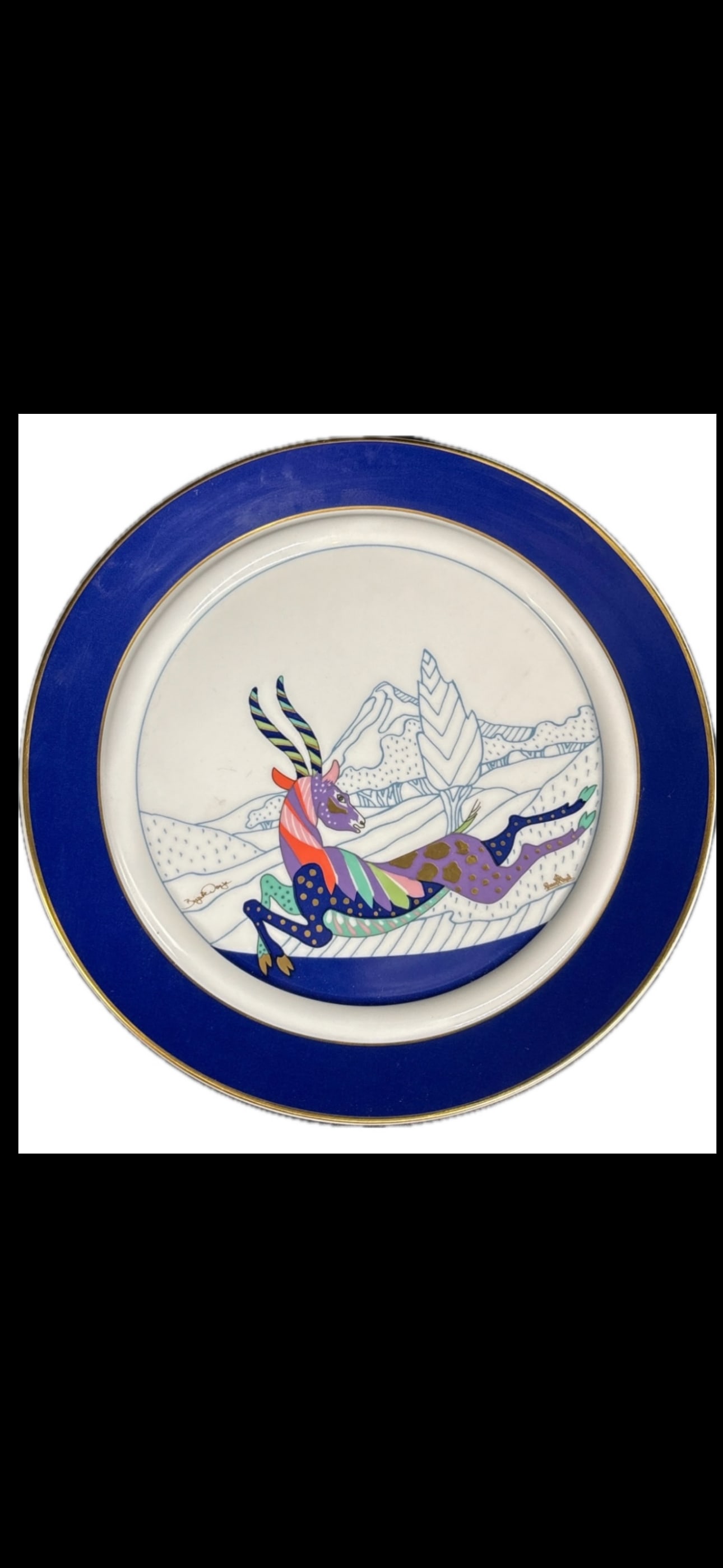 vintage Rosenthal Studio Line Fauna Fantastica porcelain 9 inch plate (1 of 6)