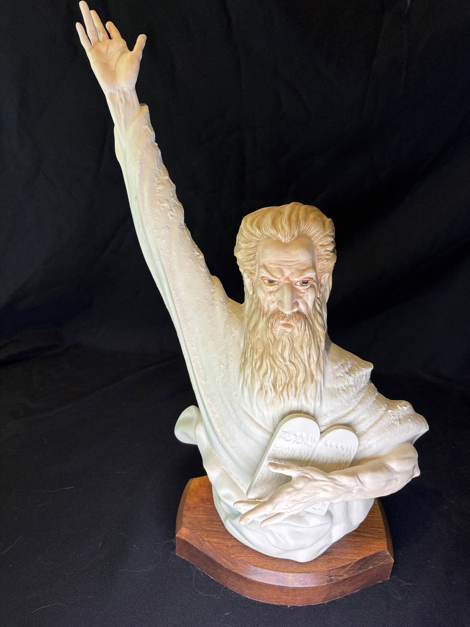Big 19 inch "The Great Lawgiver" Moses by Cybis statue on base (1 of 8)