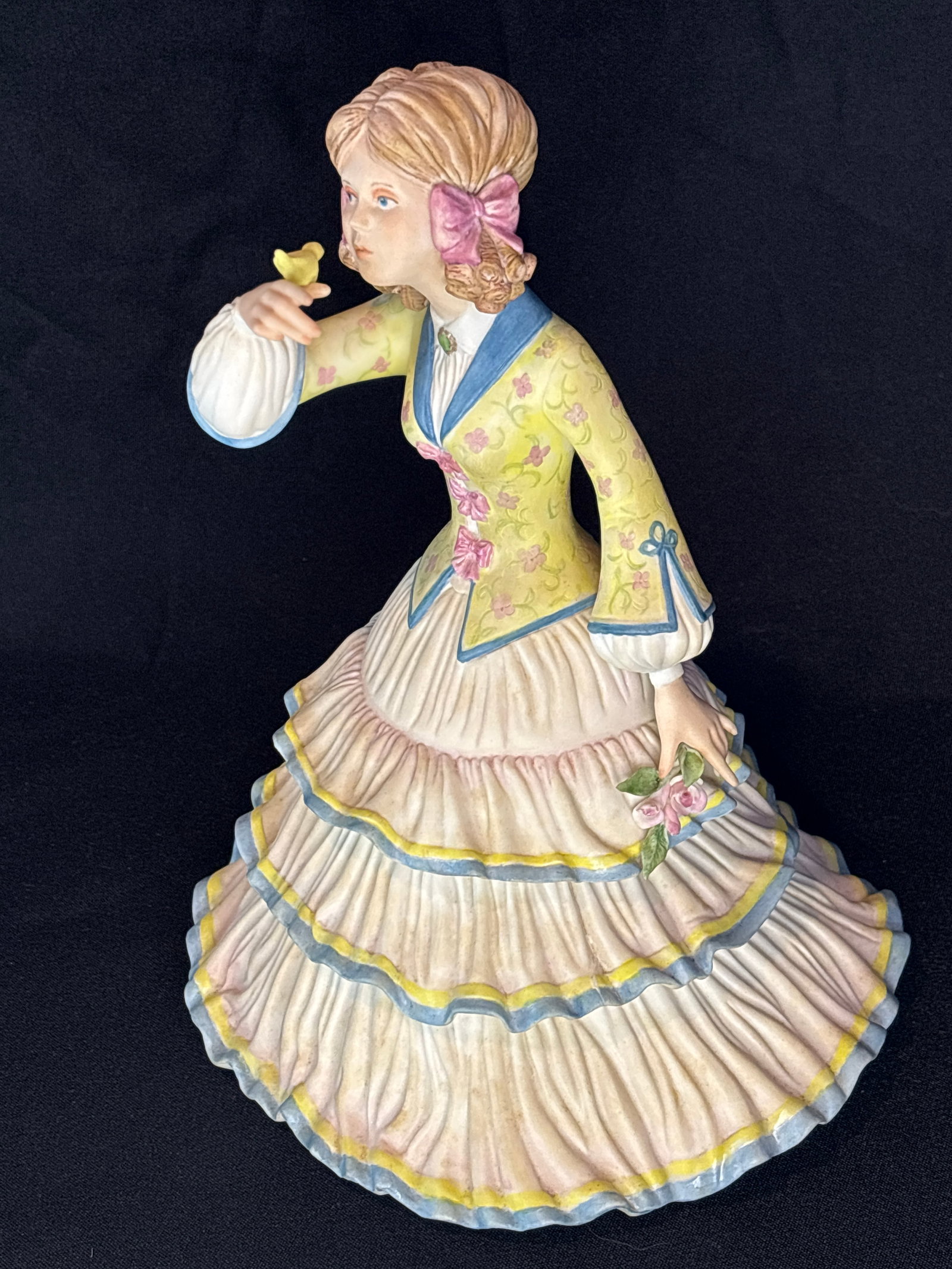 "Jeanie with the Light Brown Hair" bisque porcelain 9.5 inch figurine (1 of 8)