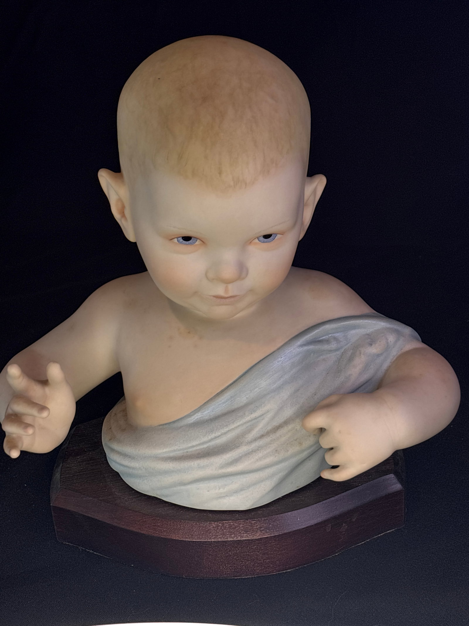 Cybis Porcelain Limited Edition Baby Bust sculpture from 1968; 10 inches (1 of 9)