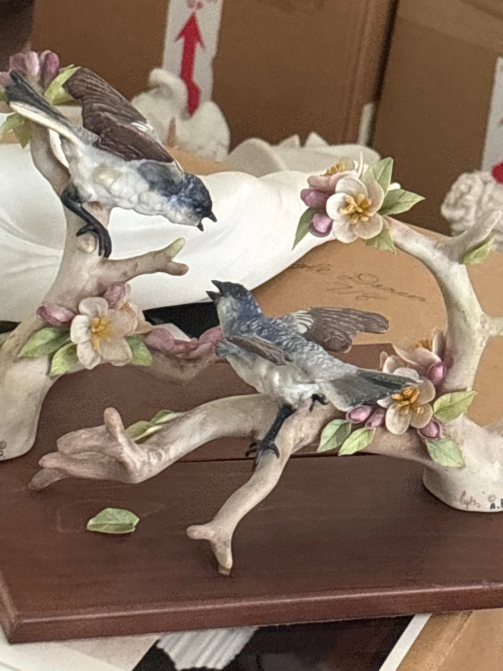 Cybis "Blue-Gray Gnatcatchers" figurine set: Cybis "Blue-Gray Gnatcatchers" figurine set.Key Details & CharacteristicsThe Manufacturer: Produced by Cybis Porcelain, an American art studio founded by Boleslaw Cybis in Trenton, New Jersey, highly 