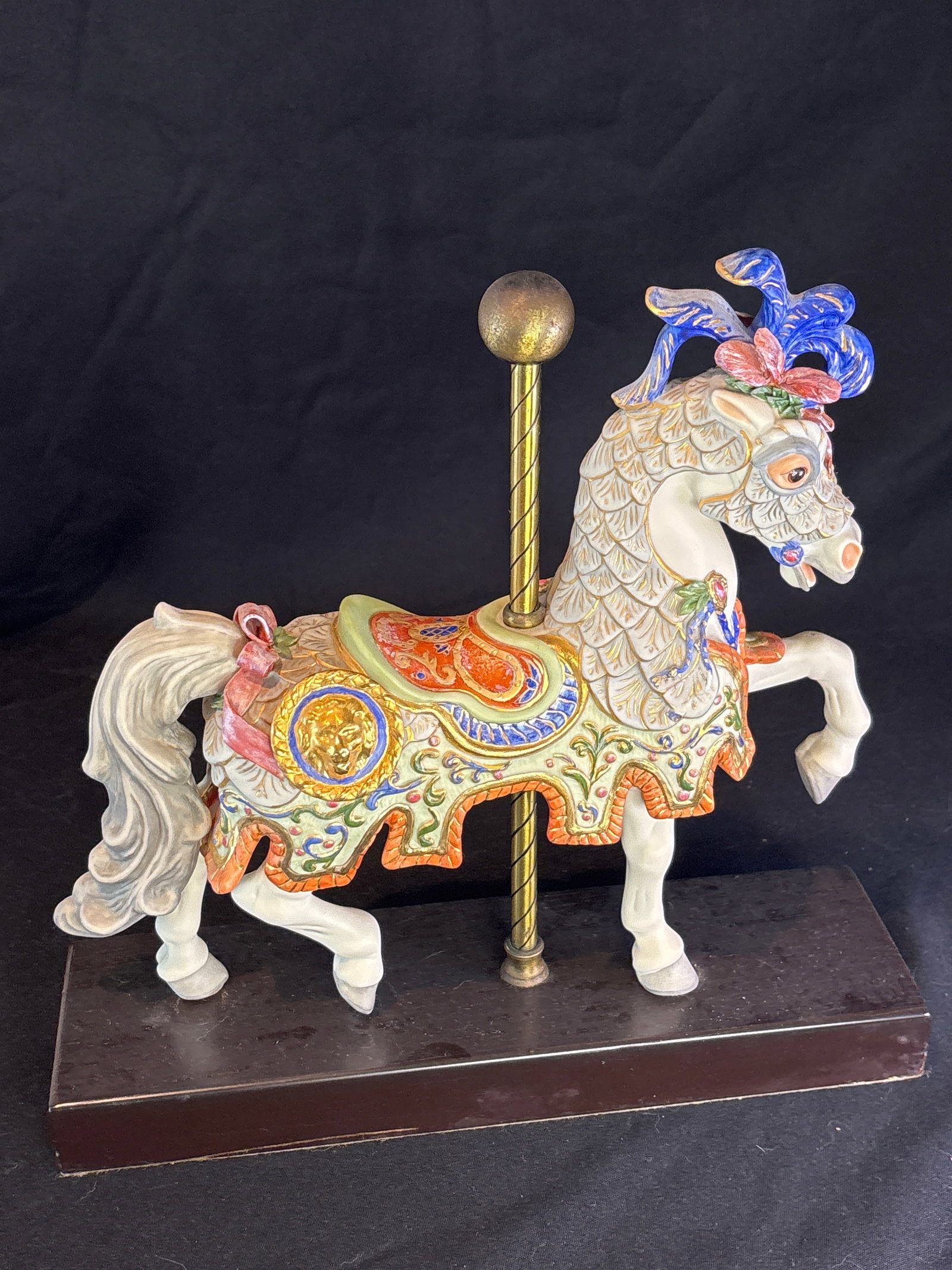 Rare Limited edition Cybis Fine Porcelain 'Charger' Carousel Horse (1 of 13)