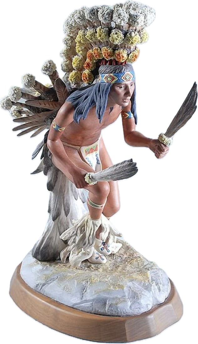 Limited edition Cybis Great Thunder-Crow Dancer 19 inch sculpture (1 of 1)