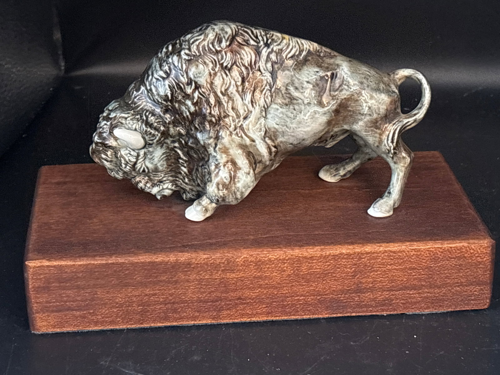 possibly one-of-a-kind variant of the Cybis American Bison: possibly one-of-a-kind variant of the Cybis American Bison.This is a genuine, extremely rare Cybis porcelain piece.The handwritten "Cybis" signature, the copyright symbol, and most importantly, the