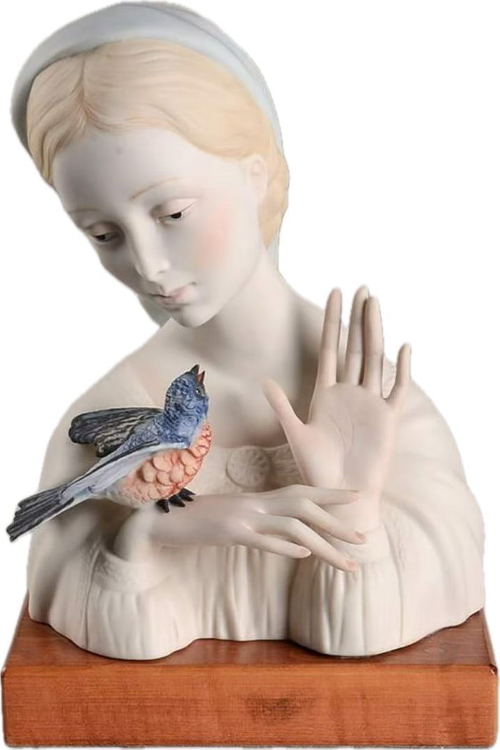 Cybis "Madonna with Bird" (often referred to as Madonna with Bluebird (1 of 1)