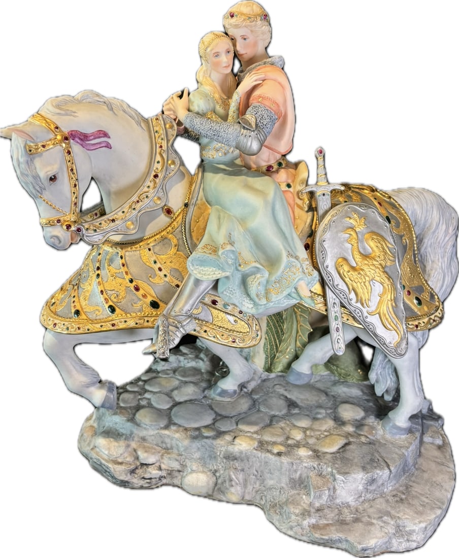 Possibly only known example! "Knight in Shining Armor" 25 inch sculpture (1 of 11)