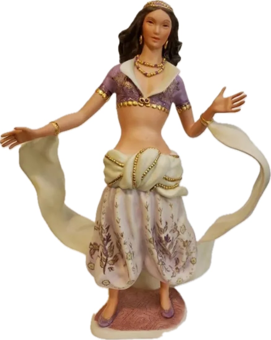 Ultimate Milestone Rare Cybis Scheherazade porcelain 13 inch figurine: Cybis Scheherazade porcelain figurine, one of the most historically significant, elusive, and sought-after masterworks ever created. Released in 1989, Scheherazade (Design Number 5063) was introduced 