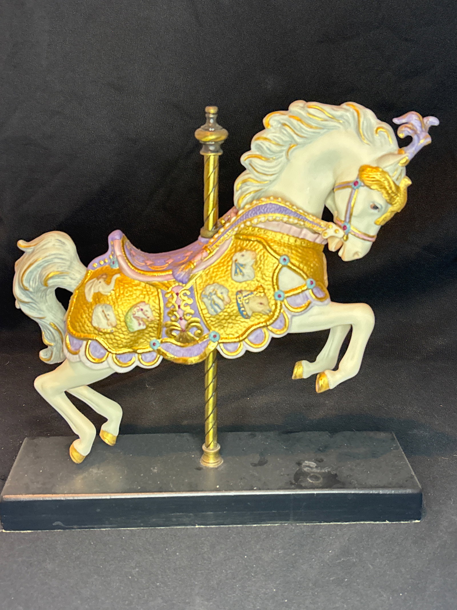 50th anniversary "Golden Thunder" carousel Cybis porcelain 12.5 inch statue (1 of 10)