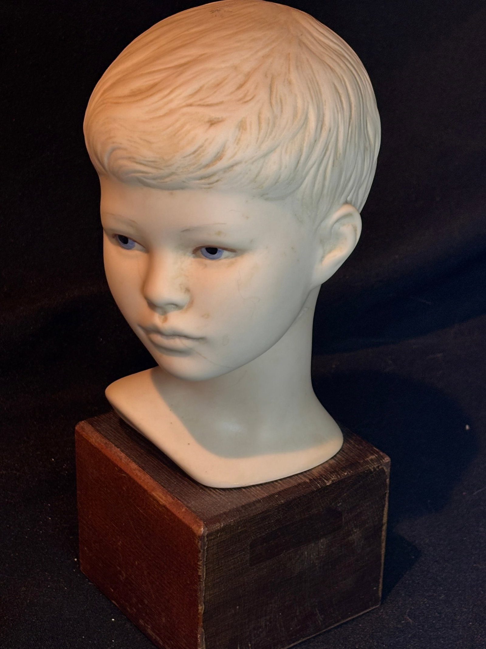 vintage Cybis bisque porcelain boy bust (1 of 6)