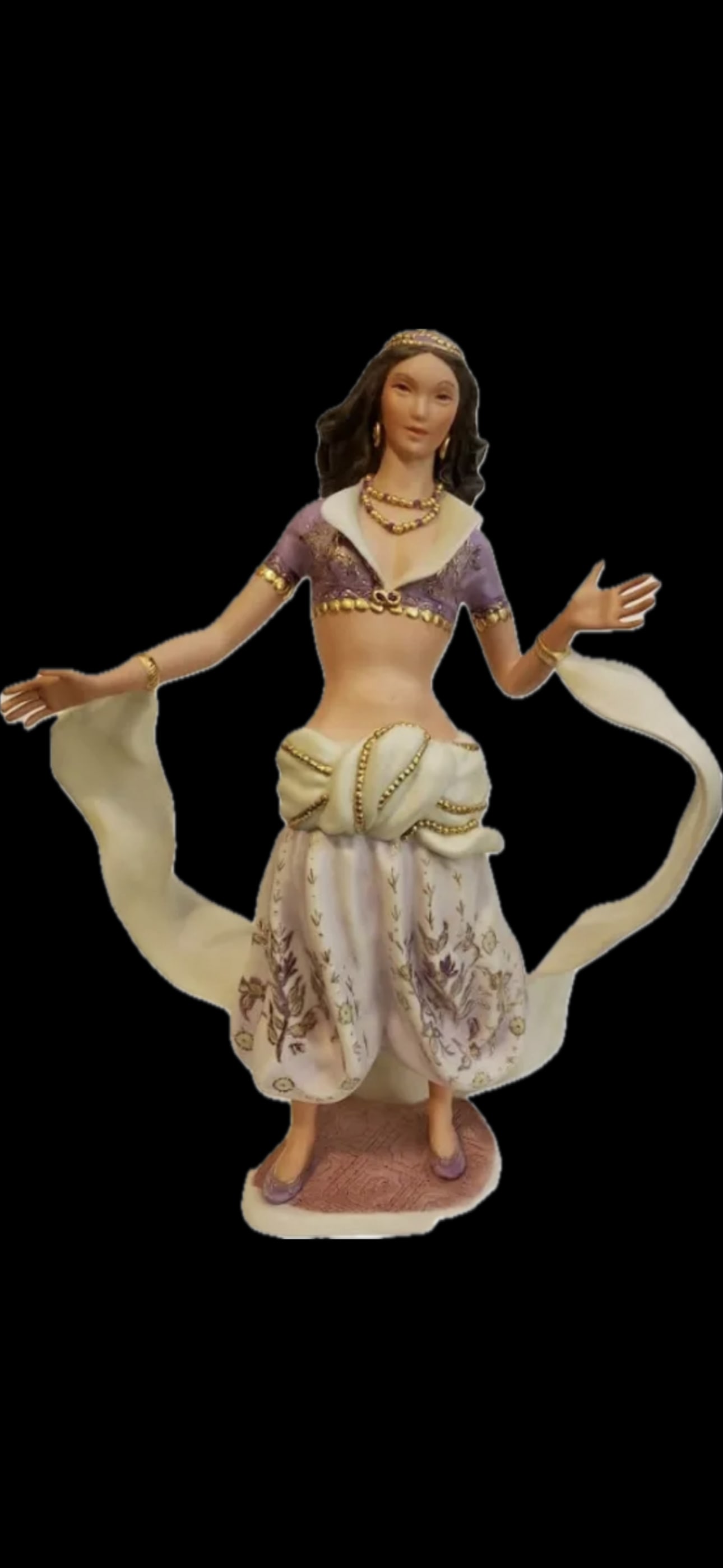 Second offered; Limited Edition Cybis Porcelain " Scheherazade" 13 inches figurine (1 of 1)