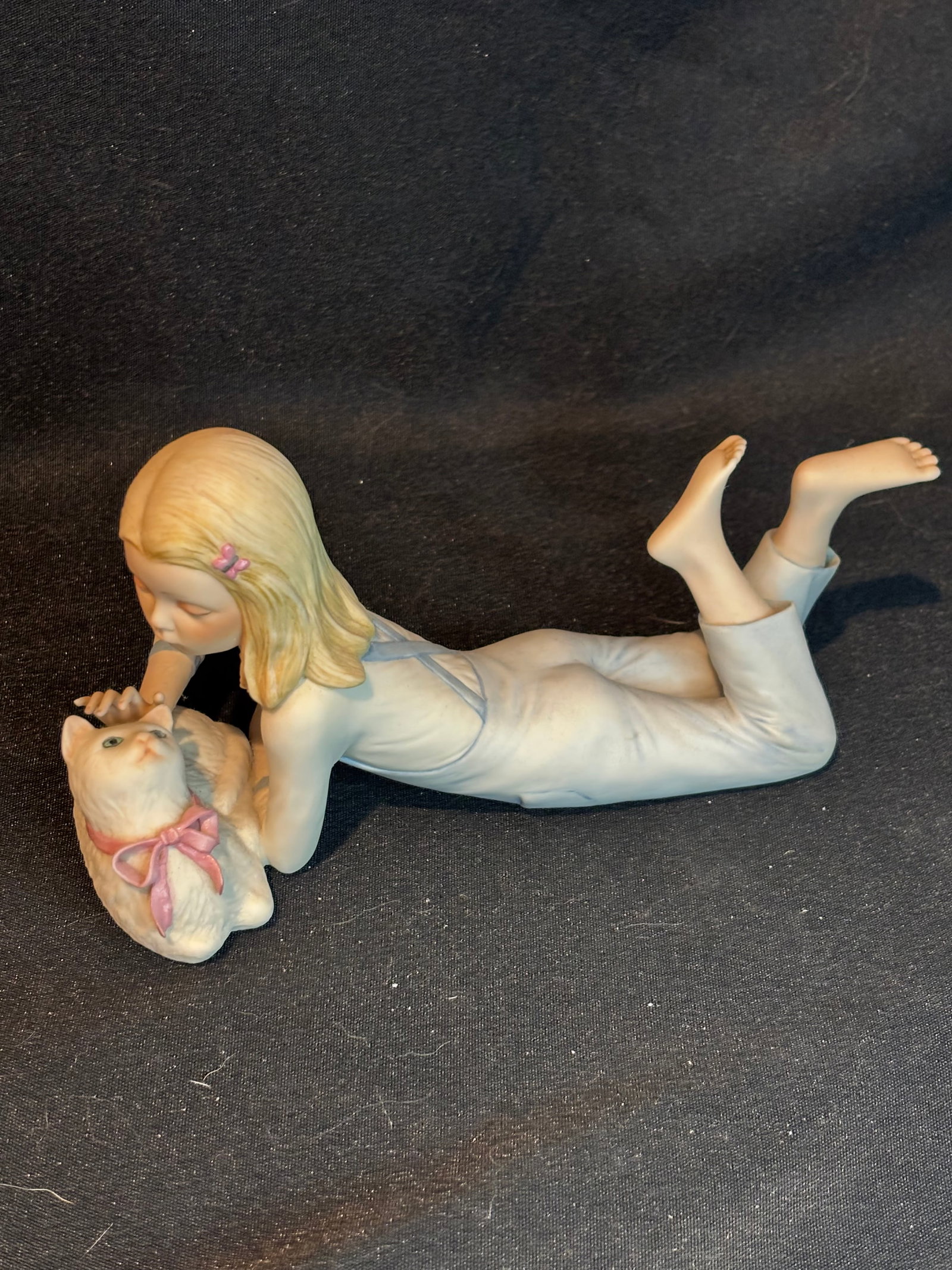 Cybis vintage porcelain figurine named "Suzanne, Girl with Kitten" (1 of 7)