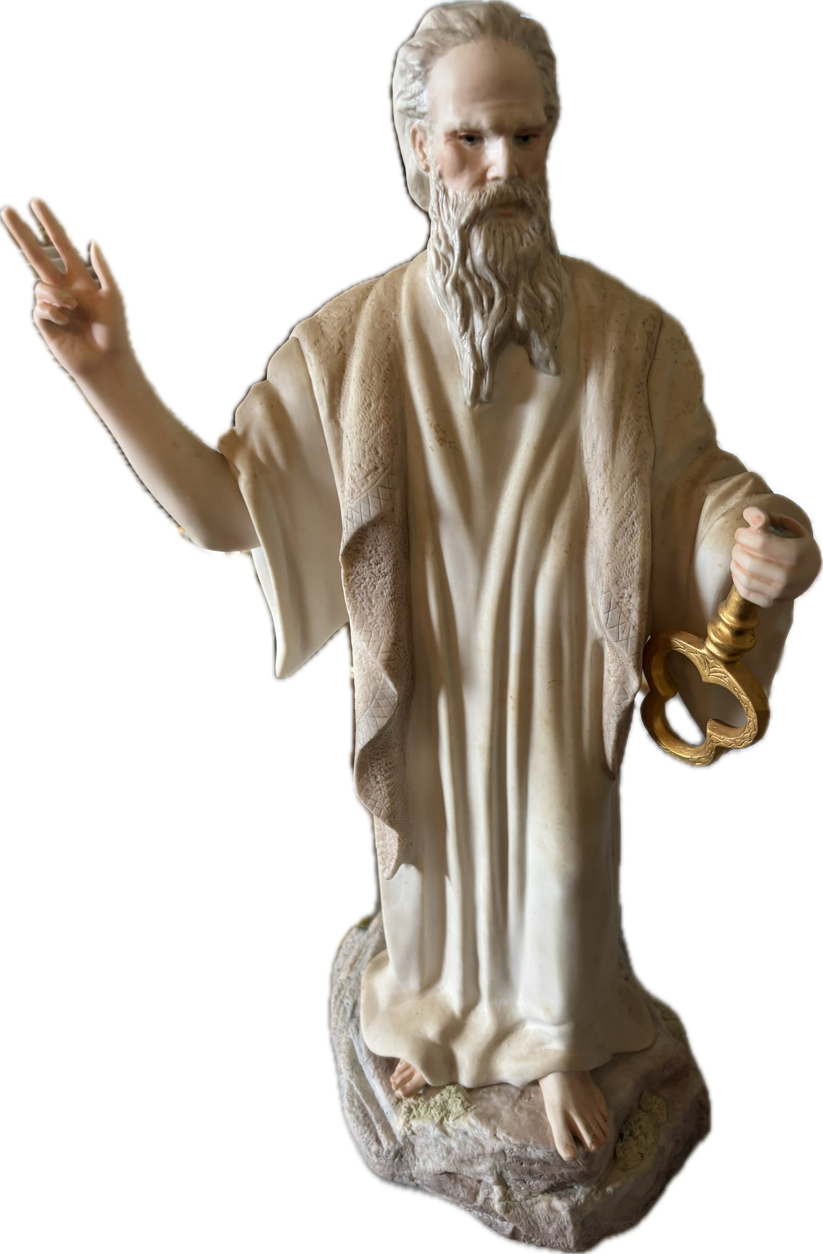 Broken key; Saint Peter holding the key to the gates of heaven; as is (1 of 4)