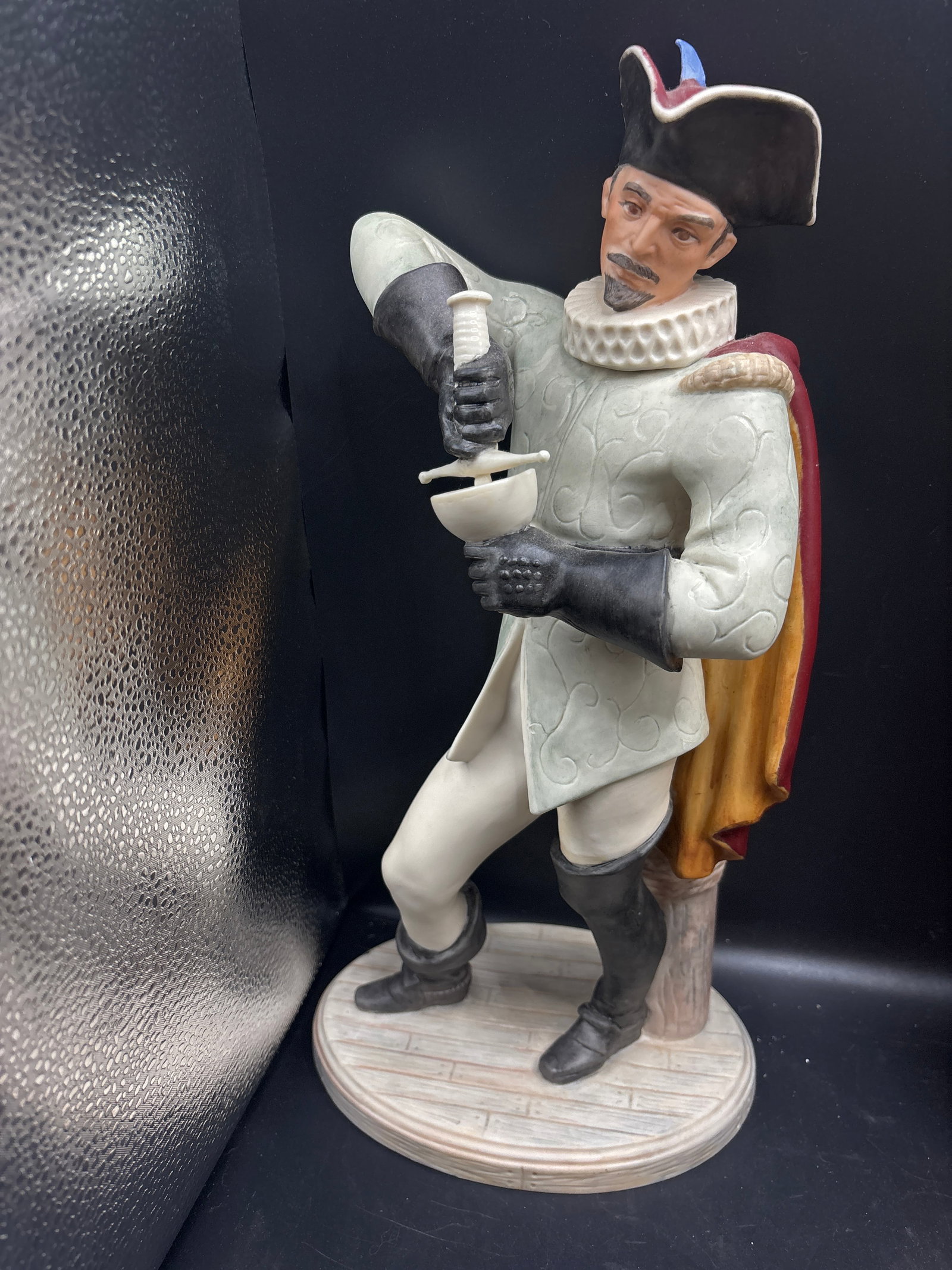 Sword loss; vintage Cybis porcelain figurine titled "The Buccaneer" 15 inch (1 of 7)