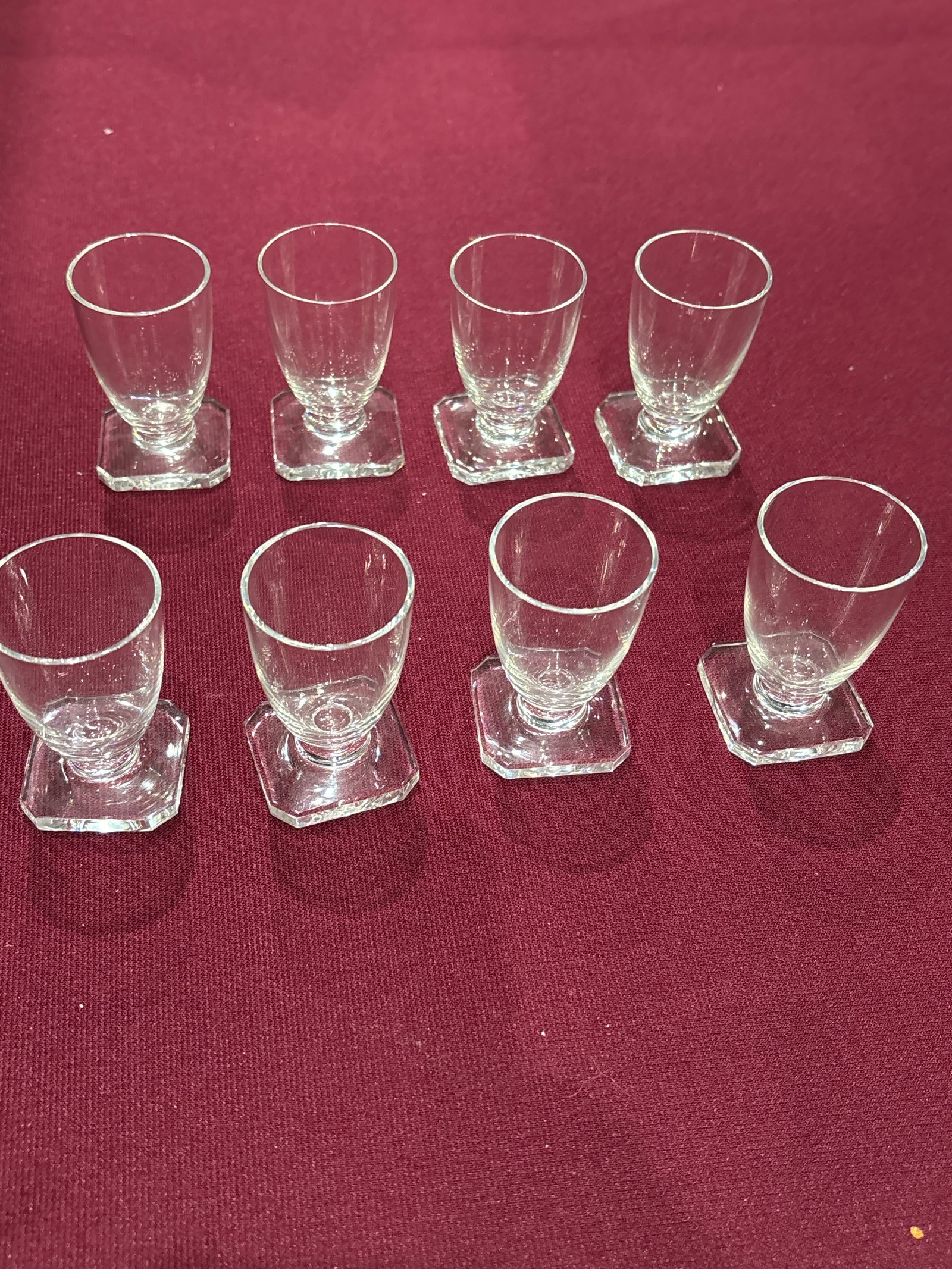 Set of eight Daum Nancy French crystal 2&1/2 inch cordials (1 of 7)