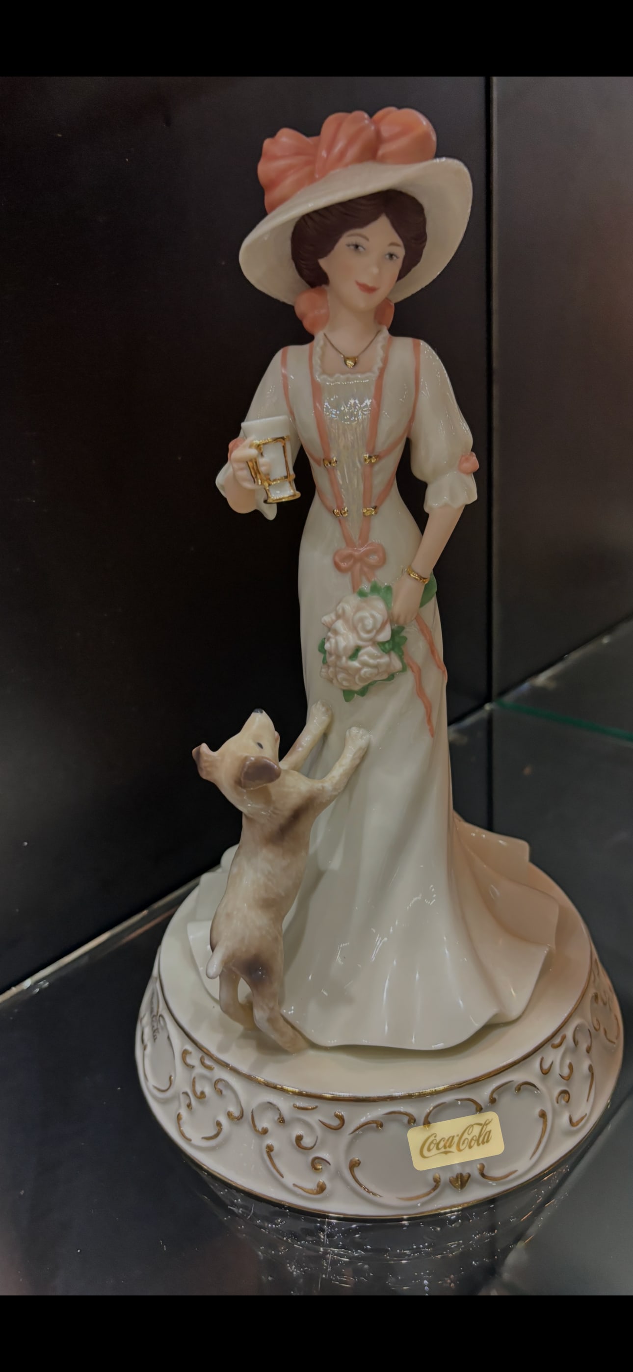retired 1999 Lenox Coca-Cola "Afternoon Refreshment" fine china 10.75 inch figurine (1 of 6)