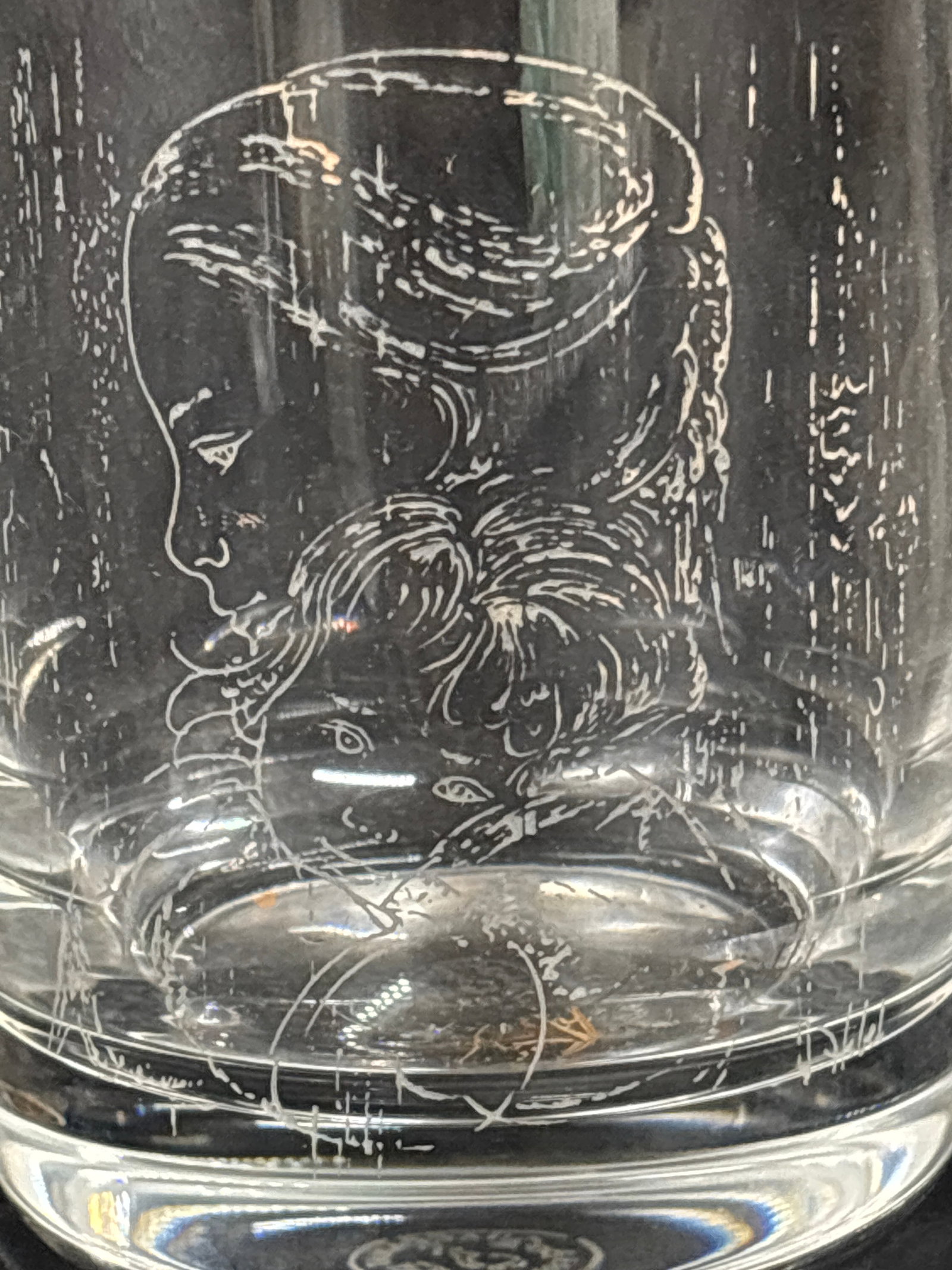 Rare set of twelve Baccarat Crystal Tumblers For Edna Hibel (1 of 3)
