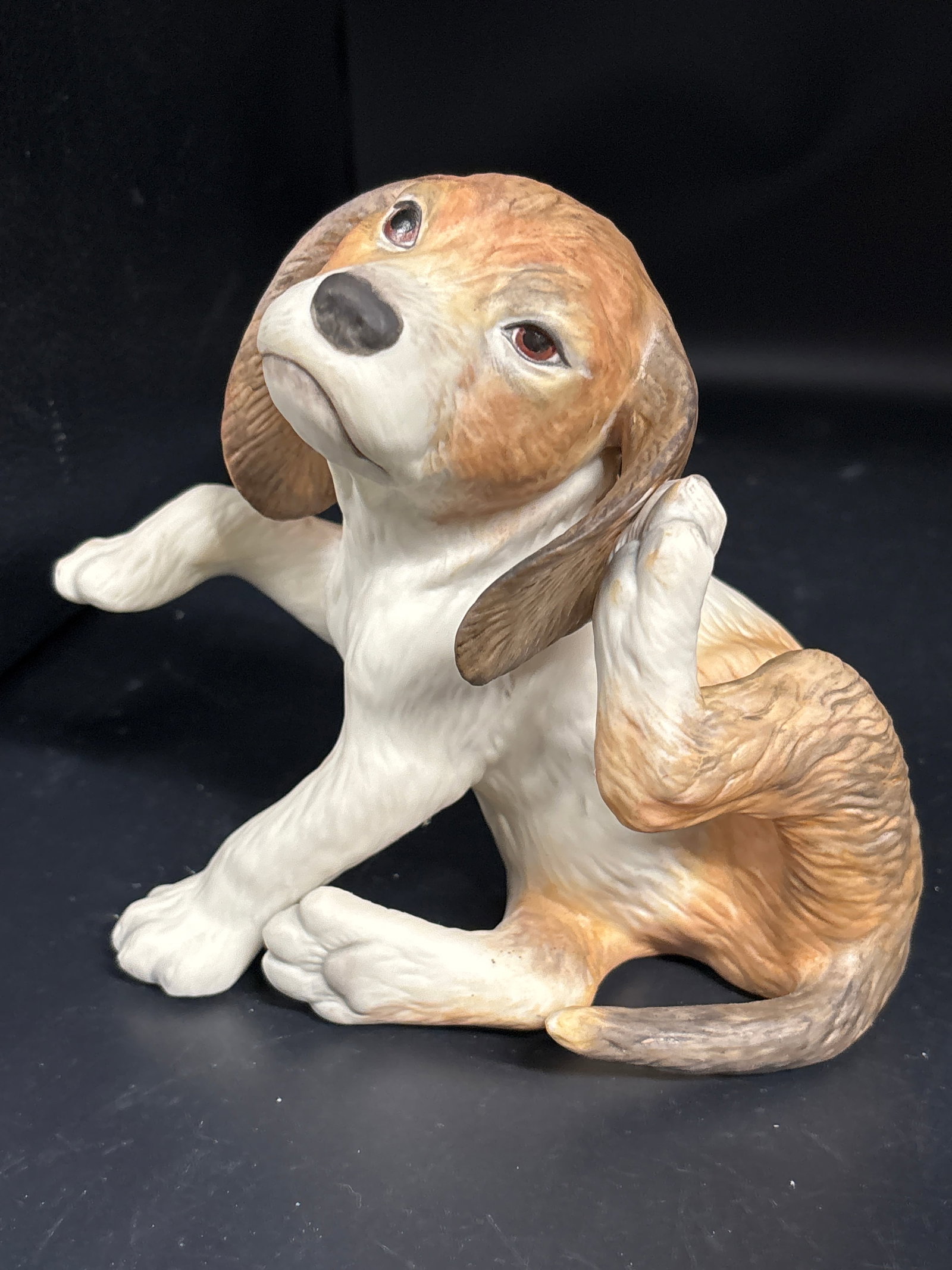 Vintage retired Cybis Porcelain "Branigan’ puppy 6 inch figurine: porcelain figurine is "Branigan", one half of the famous "Branigan and Clancy" Beagle Pups duo produced by the historic American porcelain art studio, Cybis.Figurine DetailsSculpture Title: Branigan &