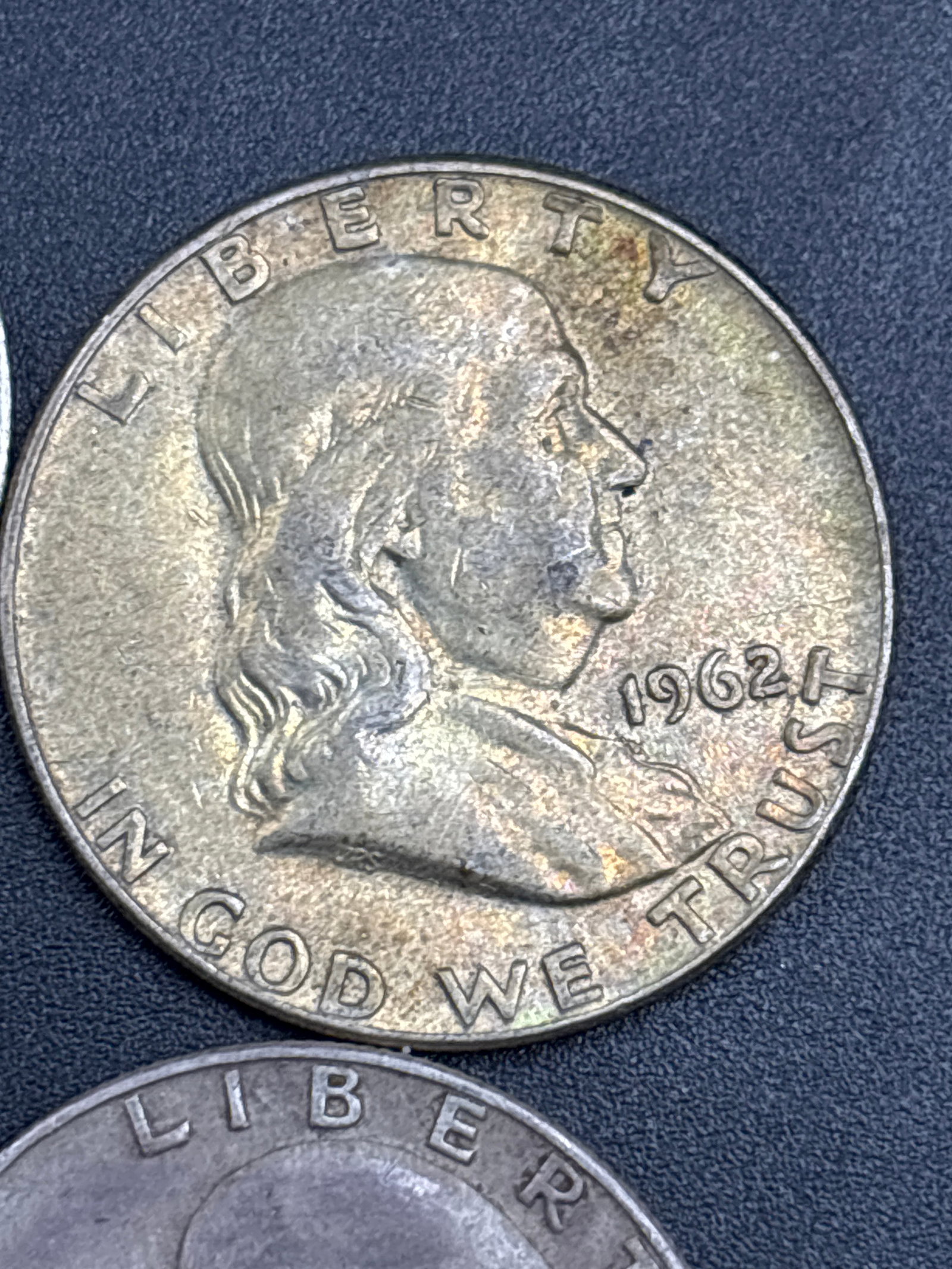 Four silver Benjamin Franklin Half DollarS - 5