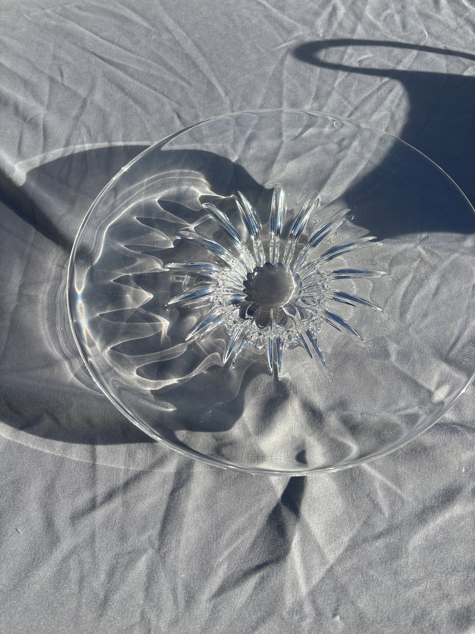 Vintage Steuben Crystal Sunflower Centerpiece Bowl (1 of 2)